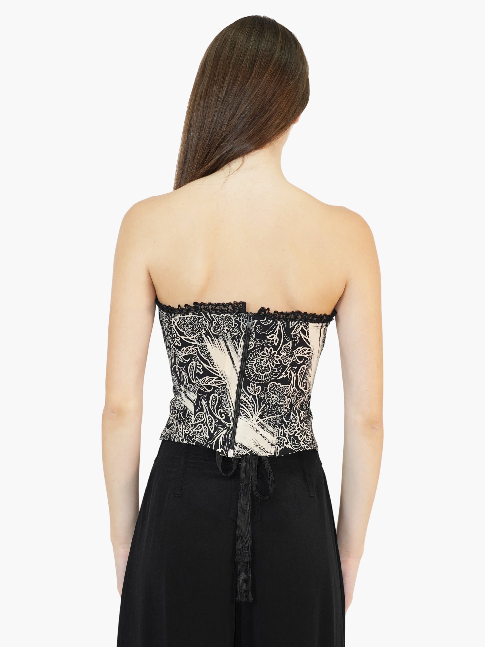 Silk Paisley Bustier