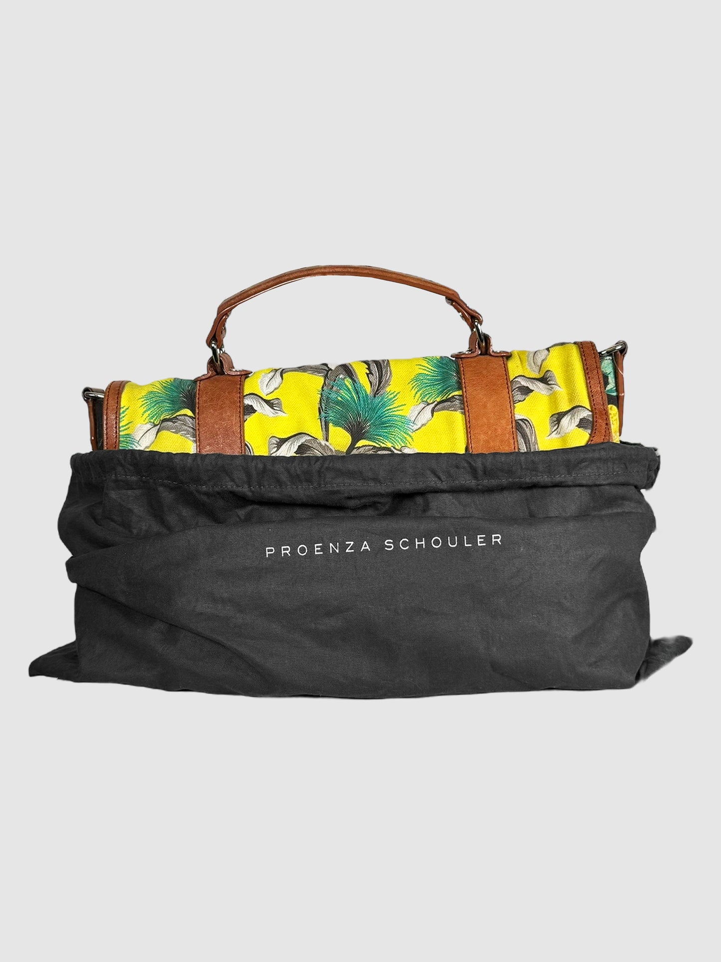 Floral Printed Canvas PS1 Bag