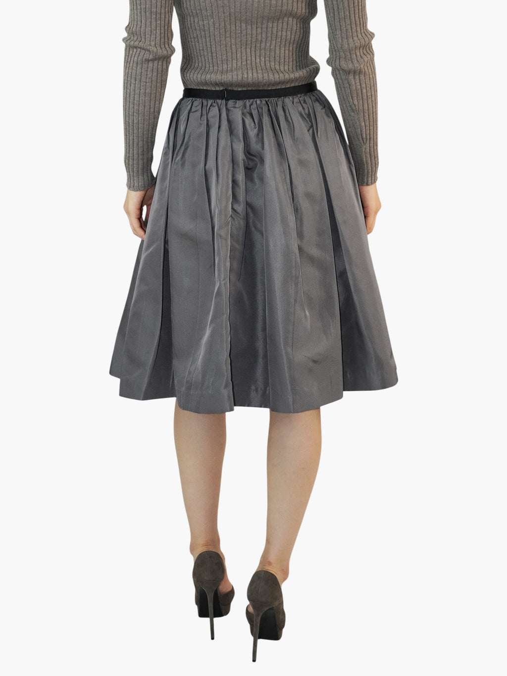 Silk Pleated Skirt
