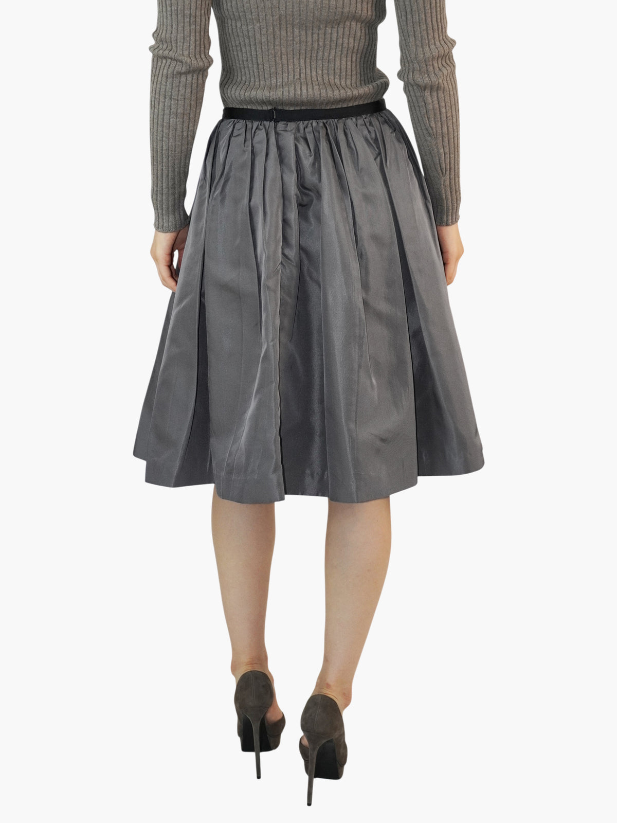 Silk Pleated Skirt