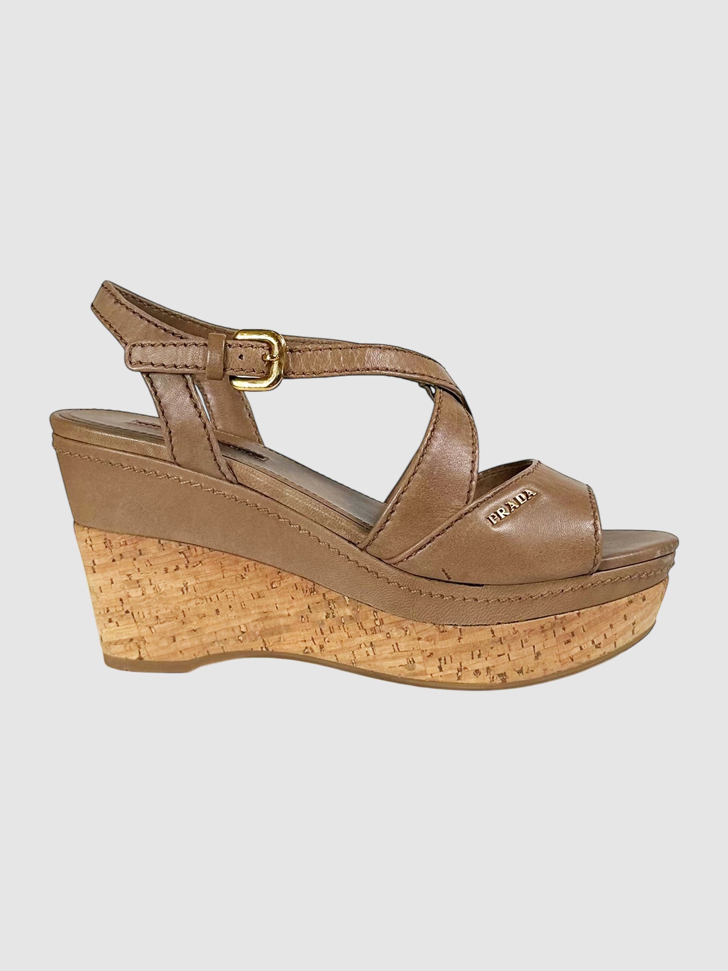 Strappy Leather Wedges