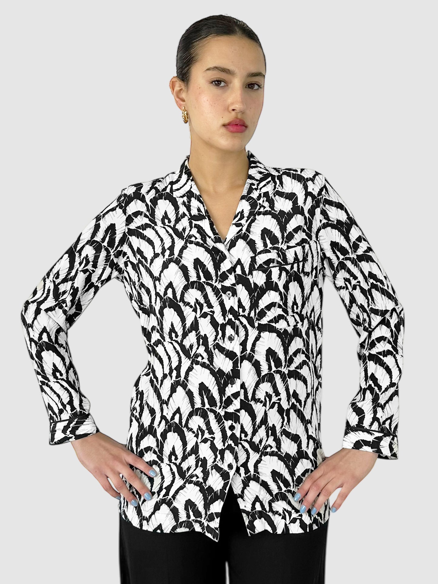 Silk Printed Top