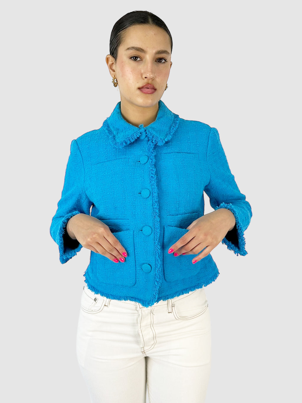 Cropped Tweed Jacket