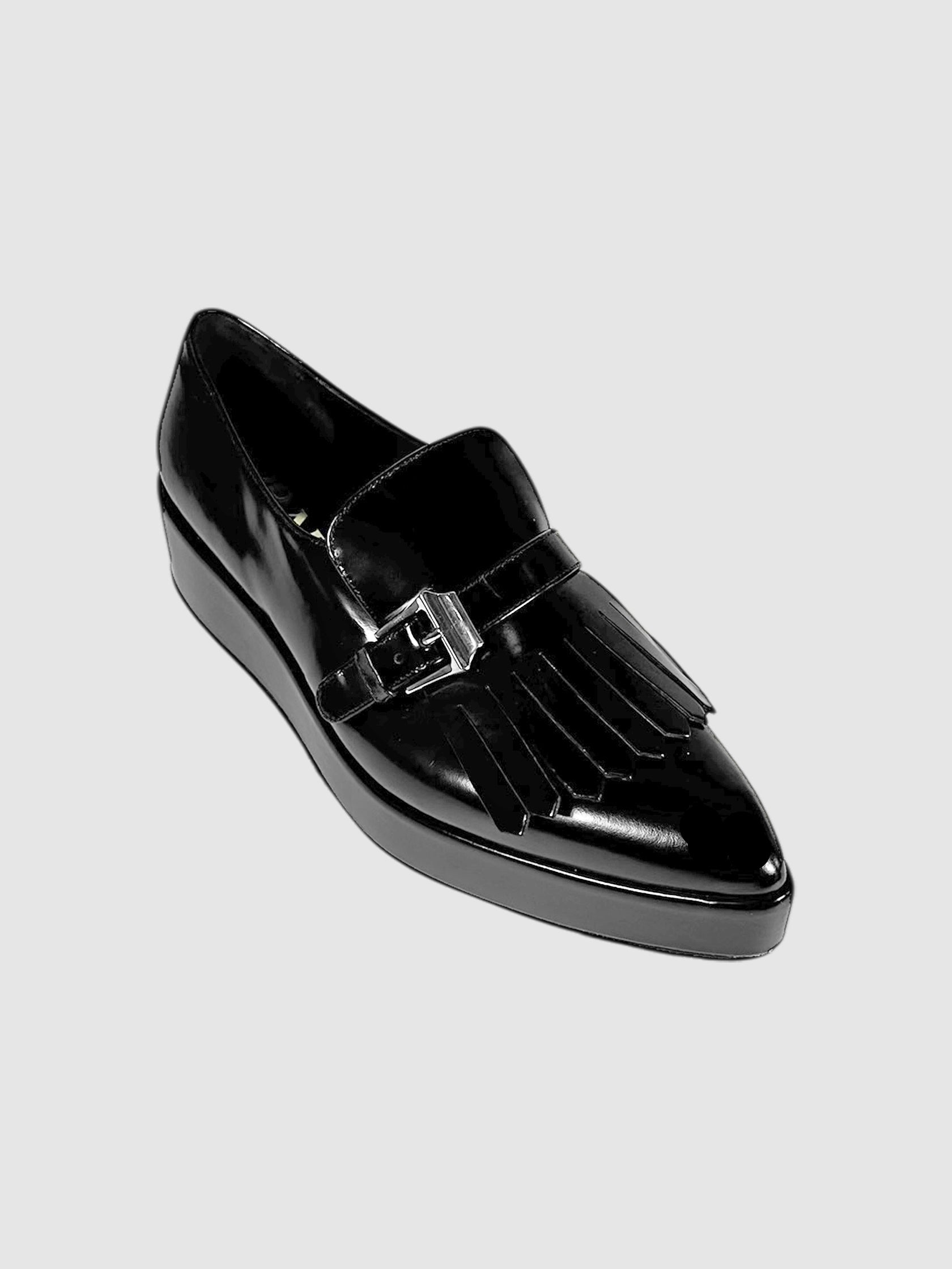 Spazzolato Platform Oxford Shoes