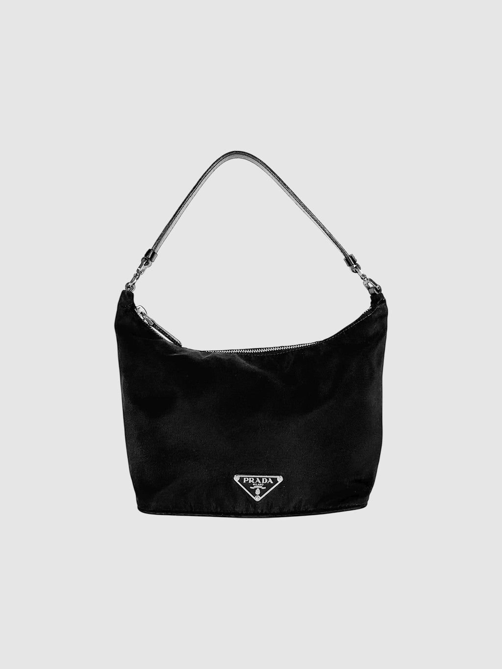 Prada Black Tessuto Nylon Shoulder Bag Luxury Designer Resale Consignment Secondhand Toronto Canada