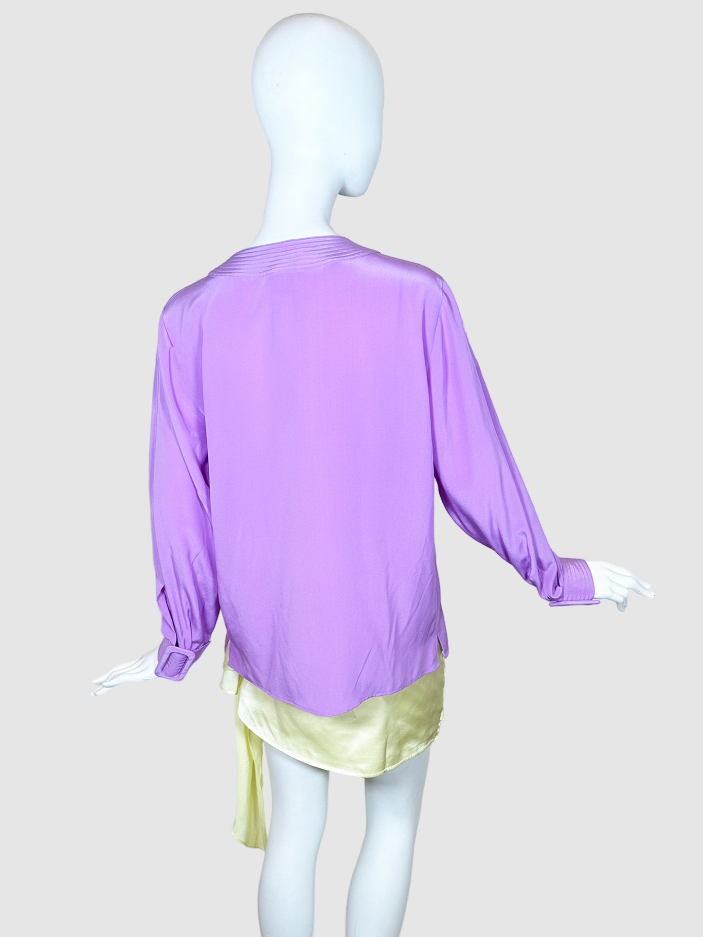 Emilio Pucci Long Sleeve Silk Blouse - Size 42