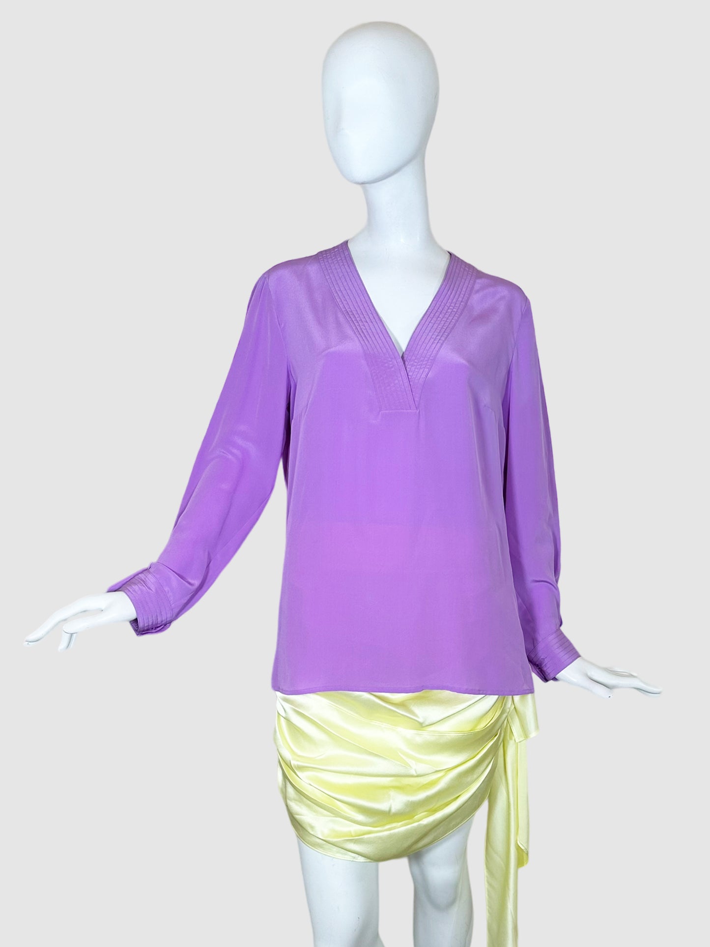 Emilio Pucci Long Sleeve Silk Blouse - Size 42