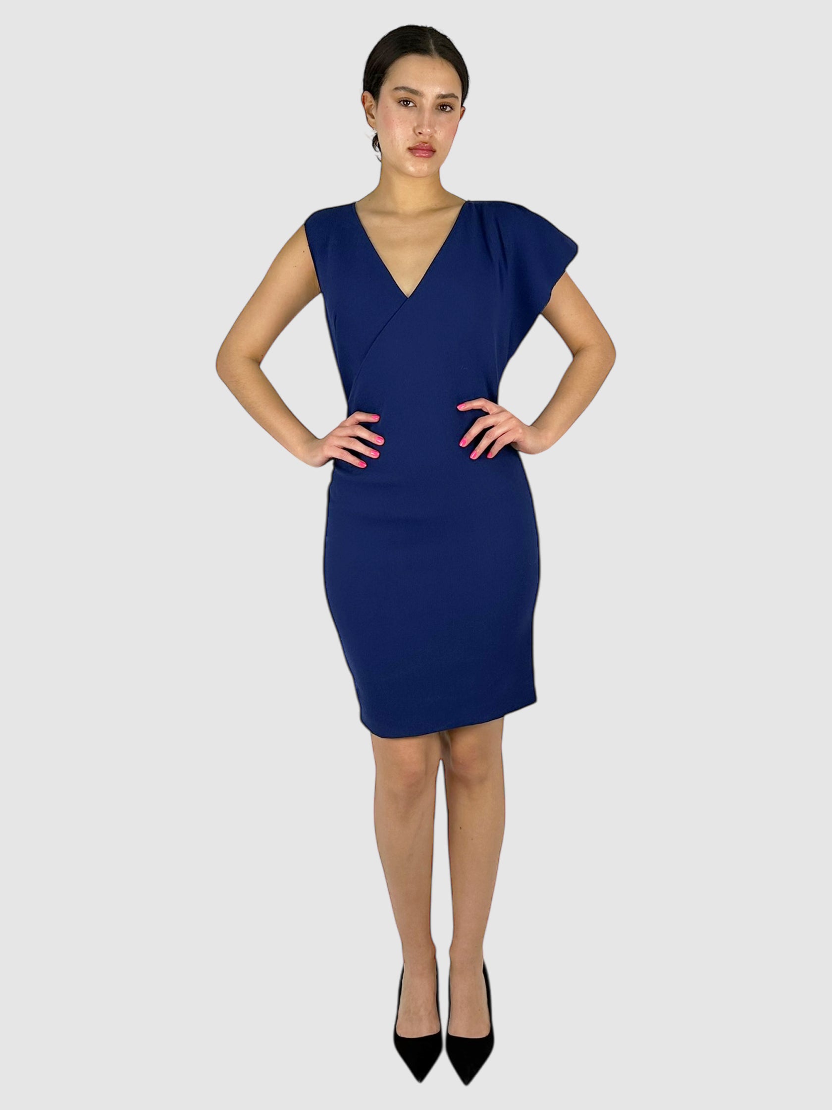 V-Neck Midi Dress - Size 12