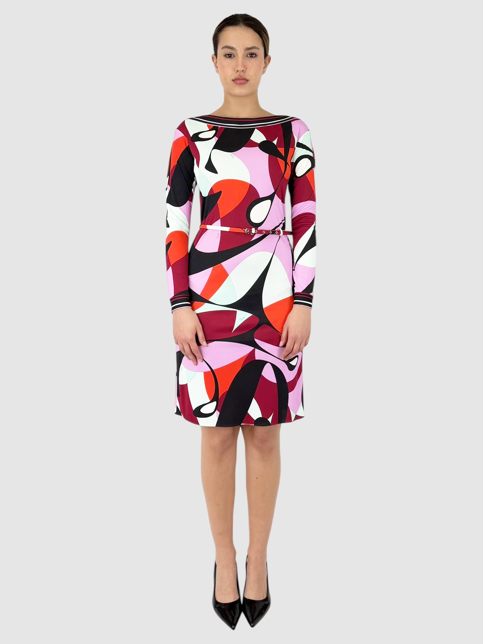 Printed Midi Dress