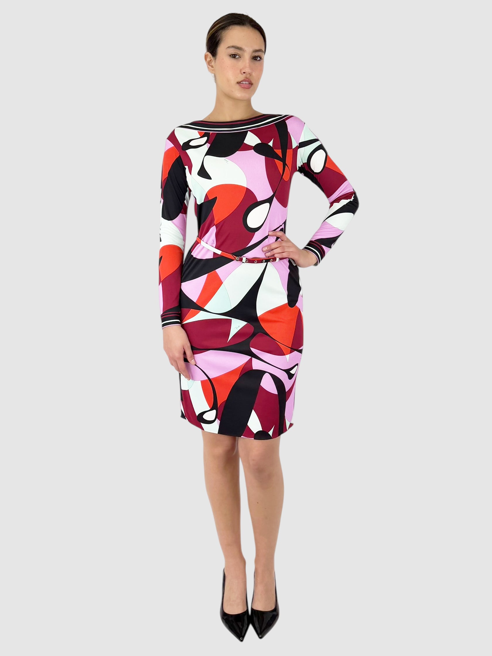 Printed Midi Dress