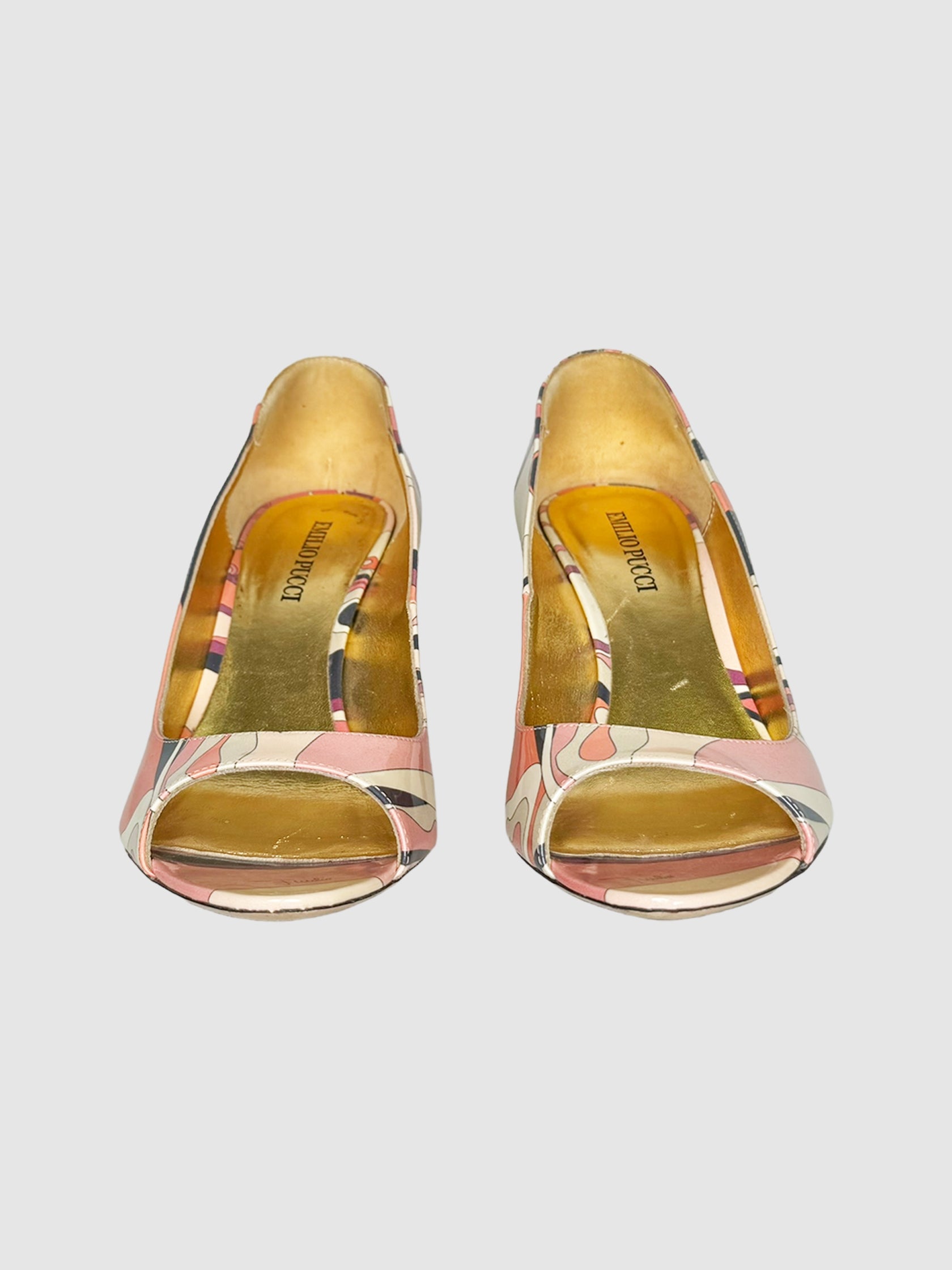 Abstract Print Pumps - Size 39