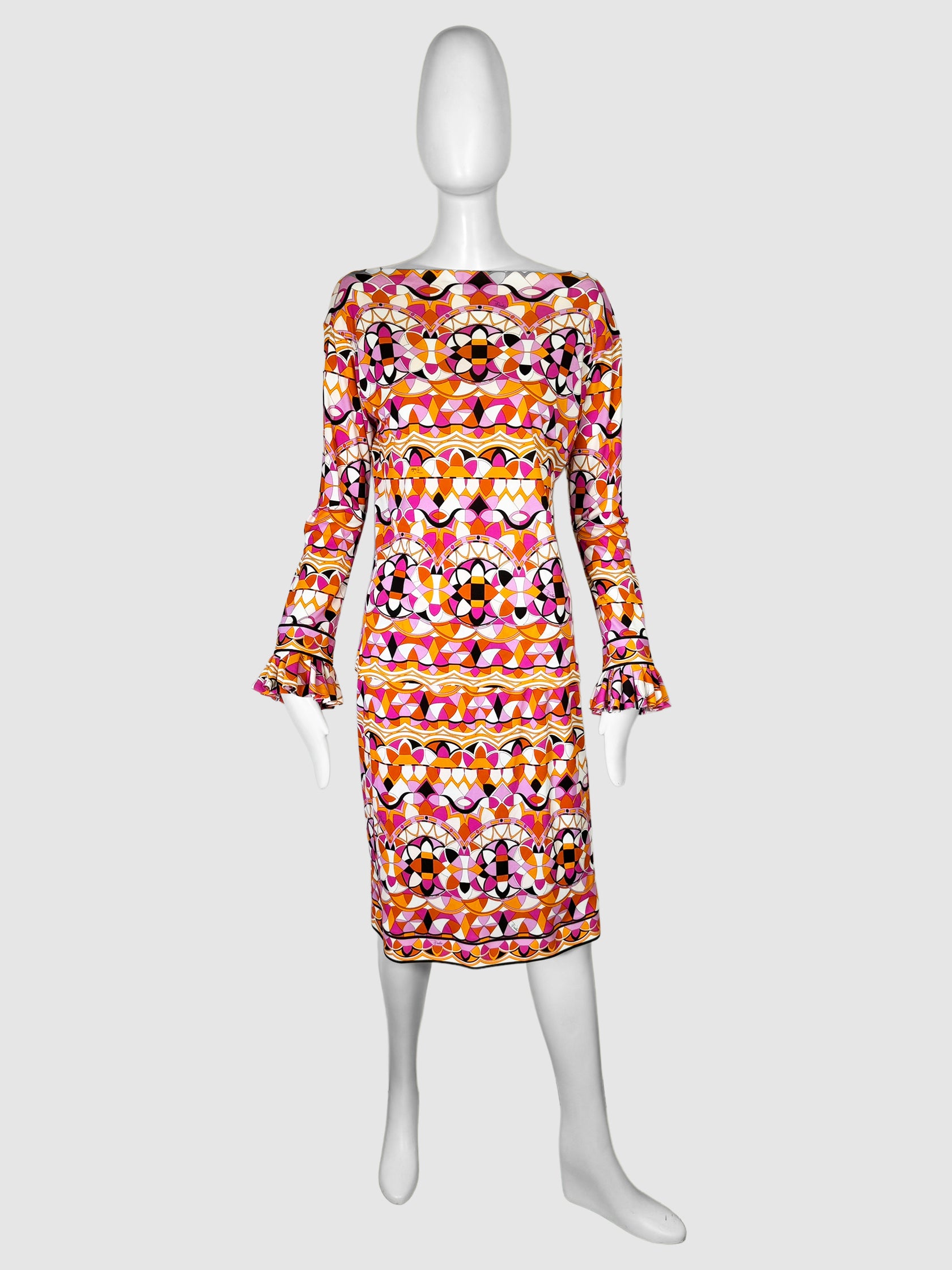 Printed 2-Piece Long Sleeve Set - Size 10