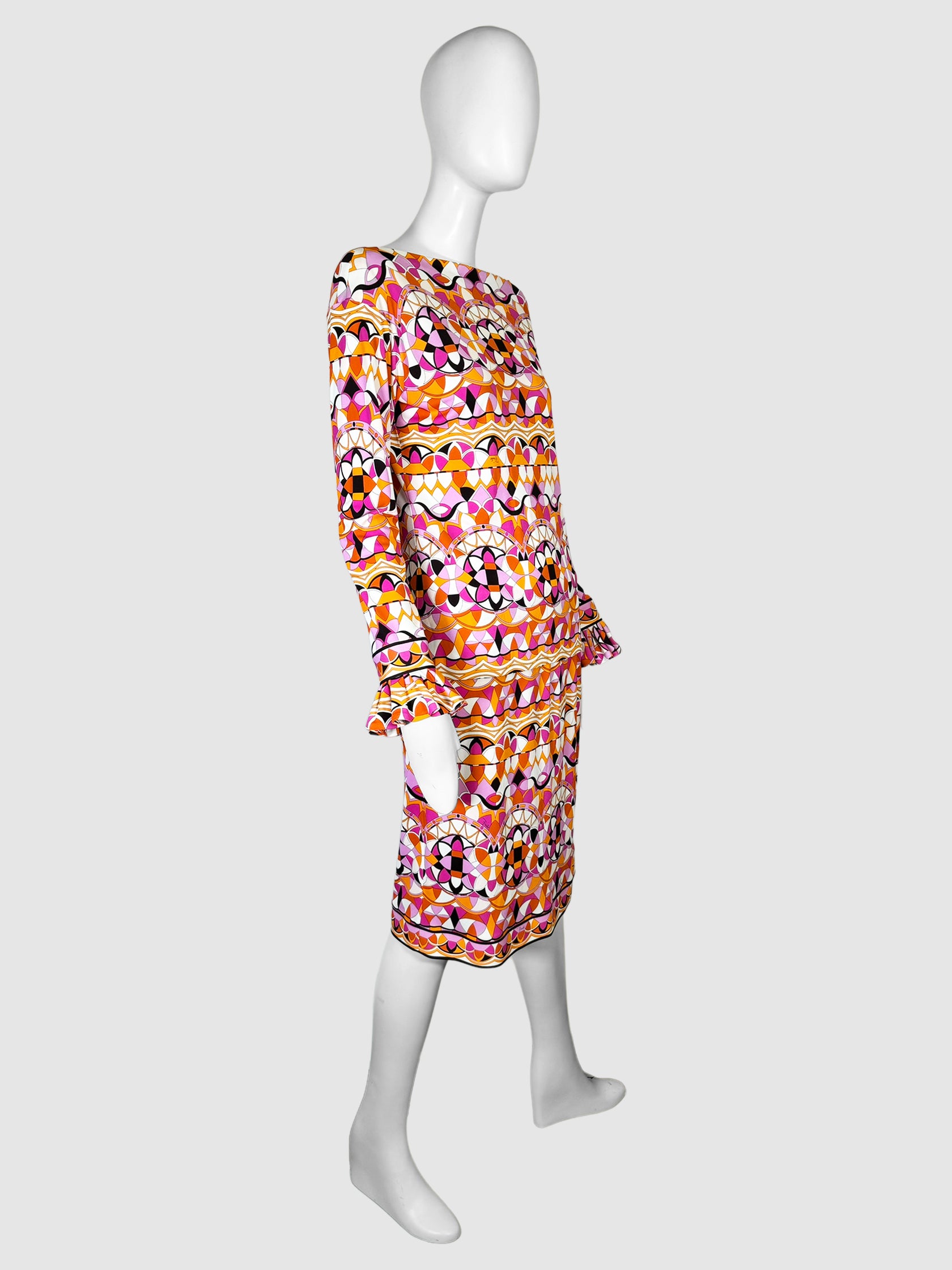 Printed 2-Piece Long Sleeve Set - Size 10