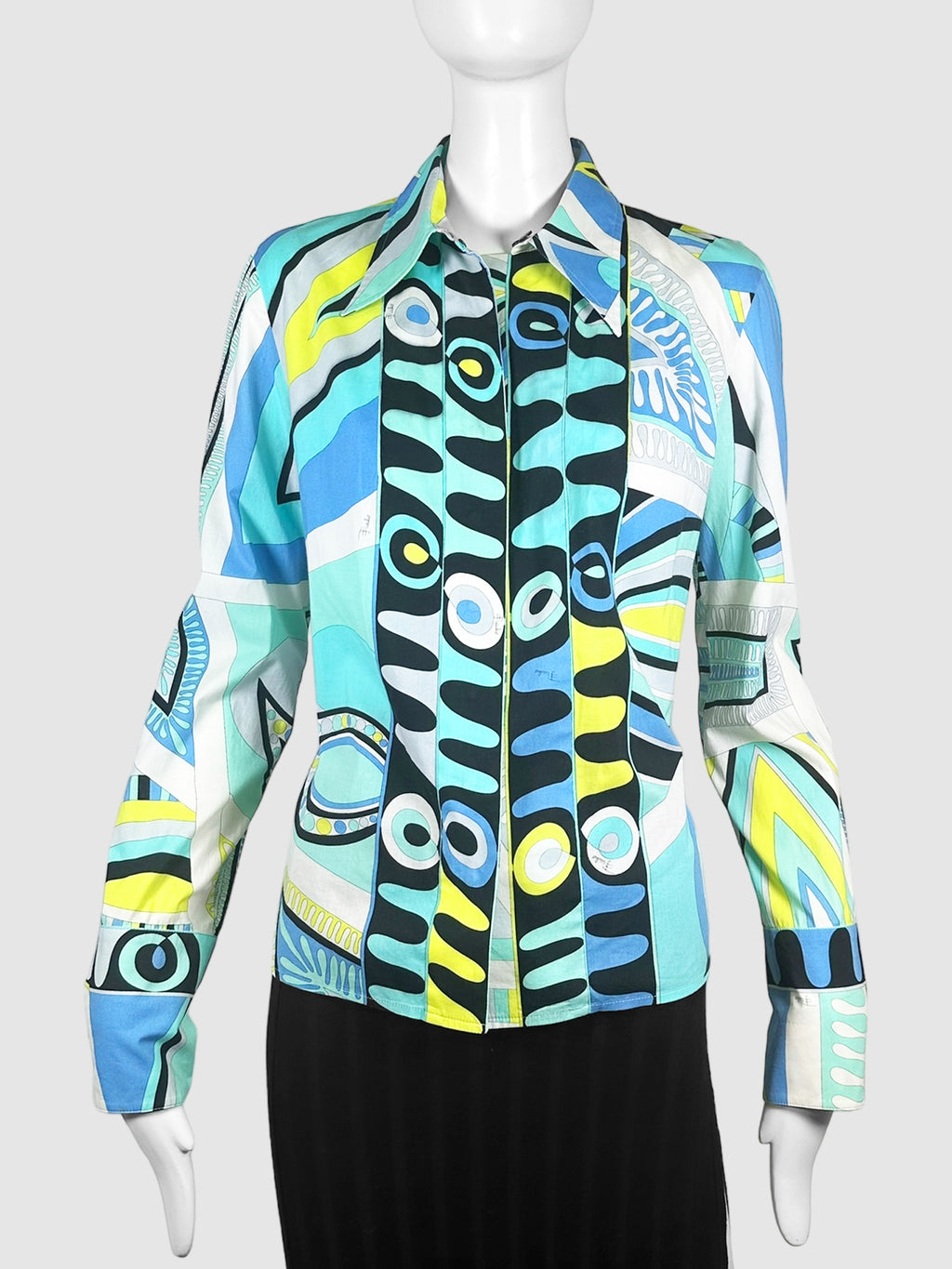 Printed Button Down Top - Size S