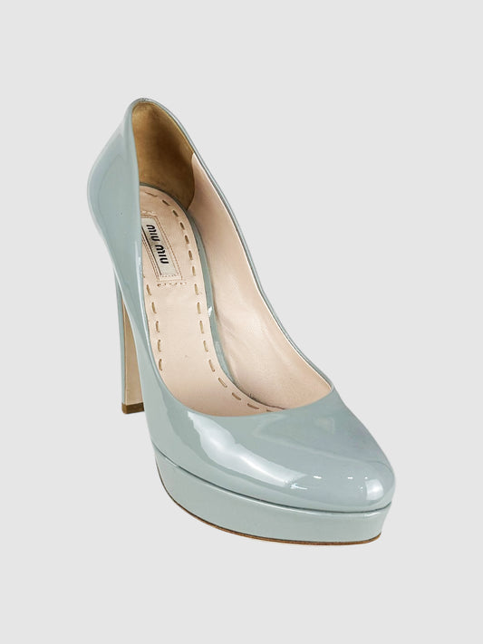 Leather Platform Pumps