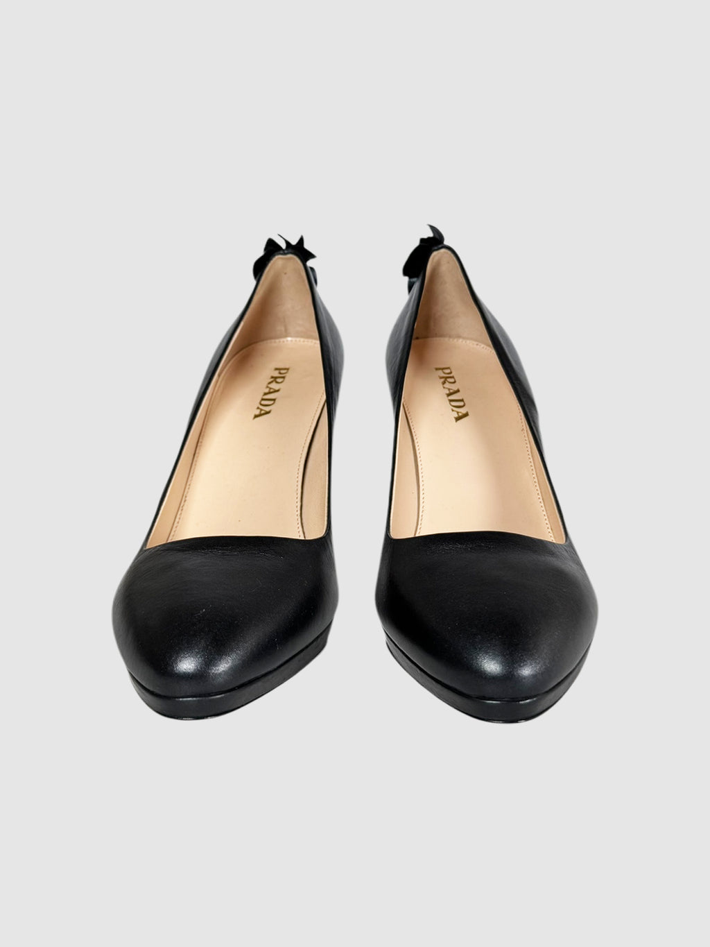 Leather Ruffle Detail Pumps - Size 37.5