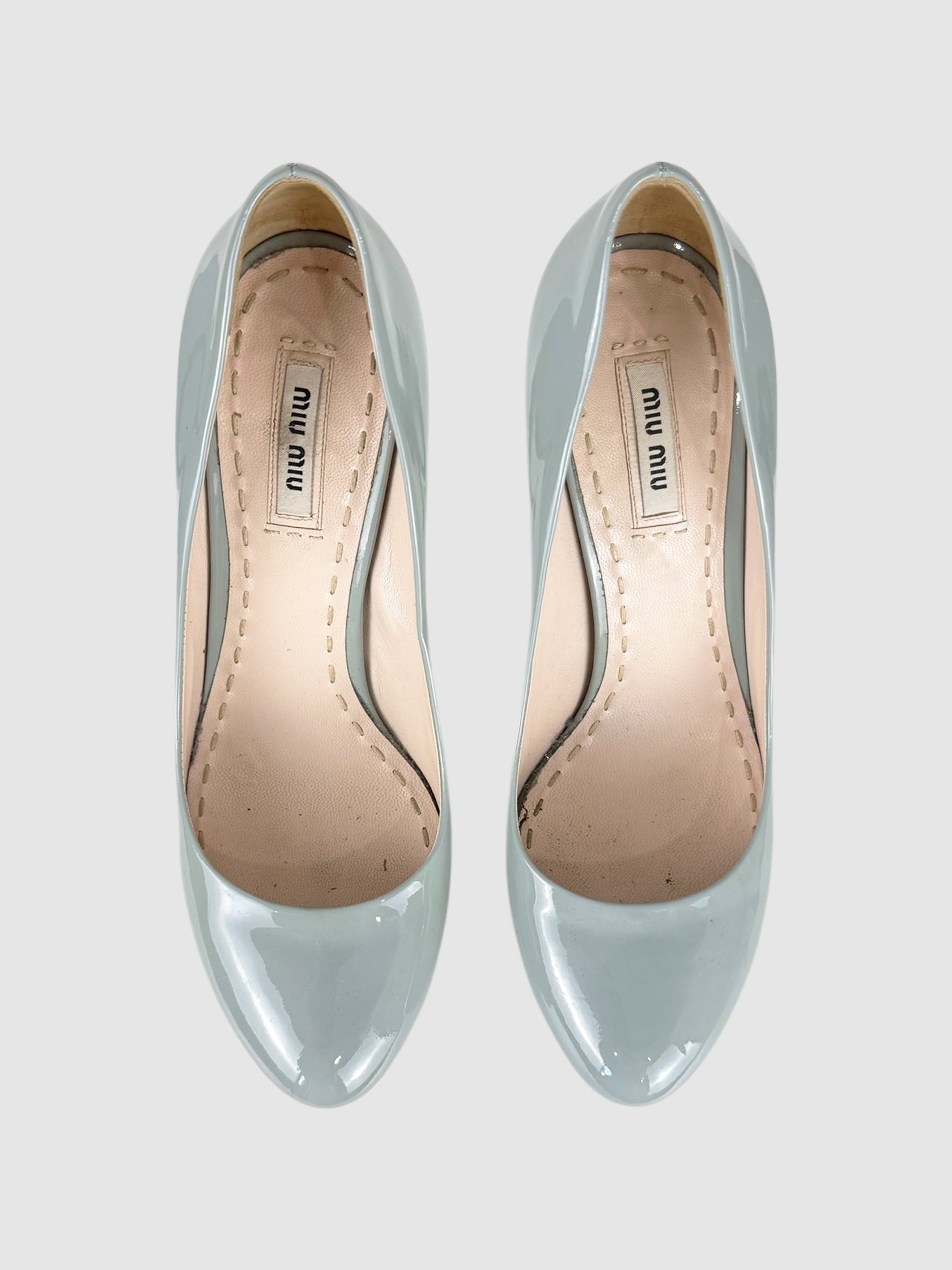 Leather Platform Pumps