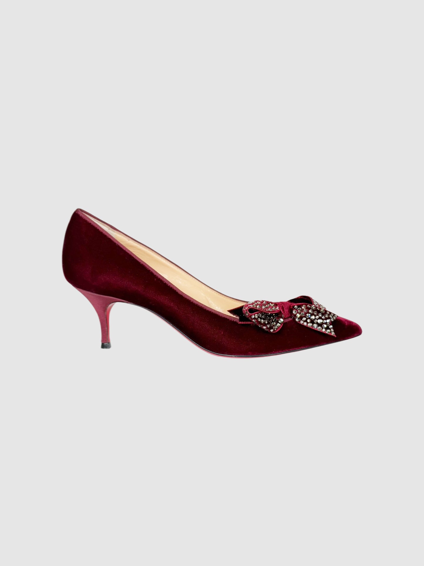 Madame Menule 55 Velvet Pumps - Size 36 Luxury Designer Resale Toronto Consignment