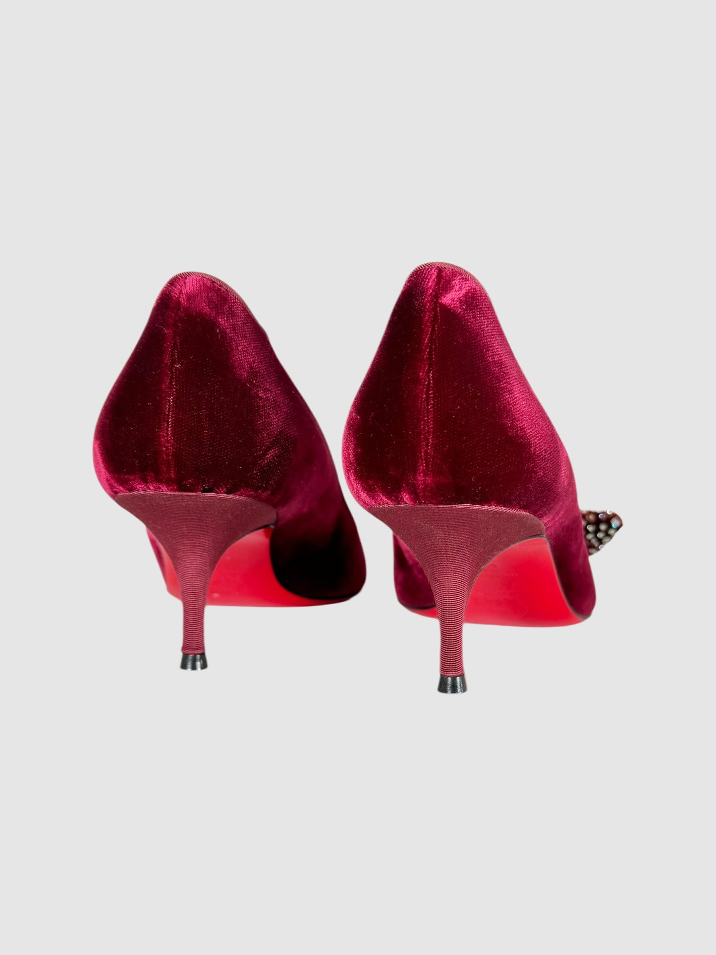 Madame Menule 55 Velvet Pumps - Size 36