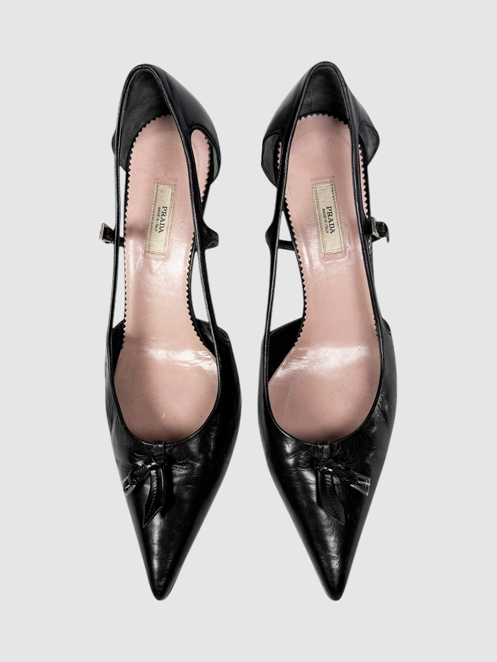 Cutout Leather Pumps