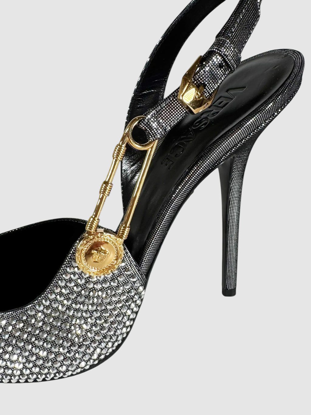 Crystal Slingback Pumps