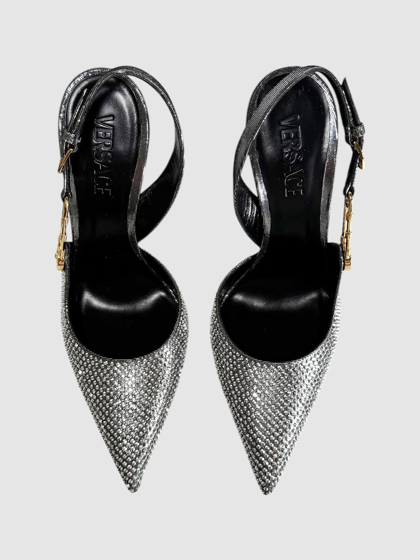 Crystal Slingback Pumps