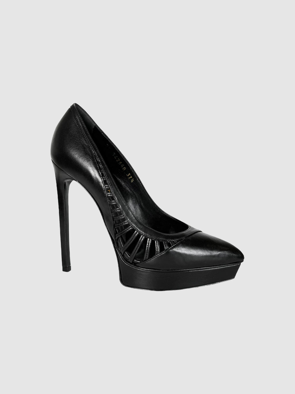 Janis Cutout Leather Pumps - Size 37.5