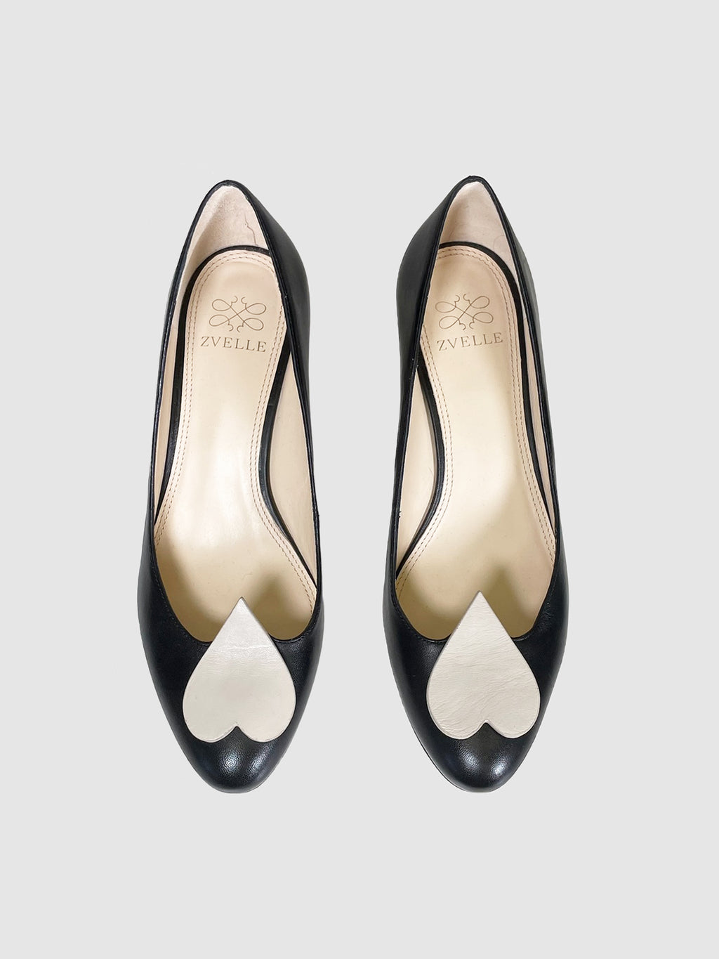 Leather Pumps with Heart - Size 37.5