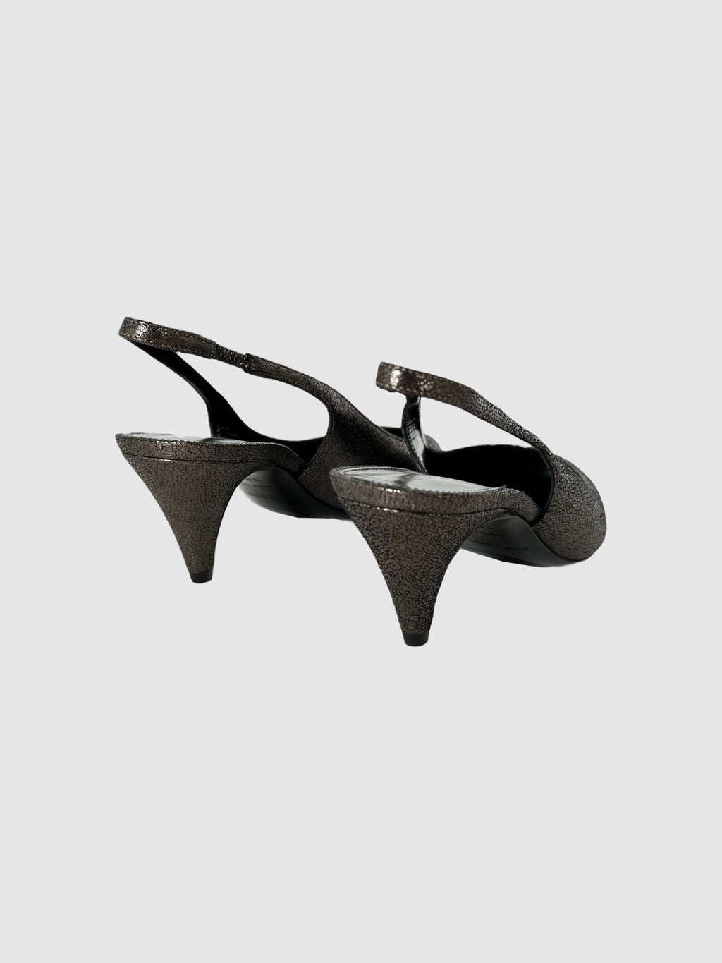 Metallic Slingback Pumps - Size 38