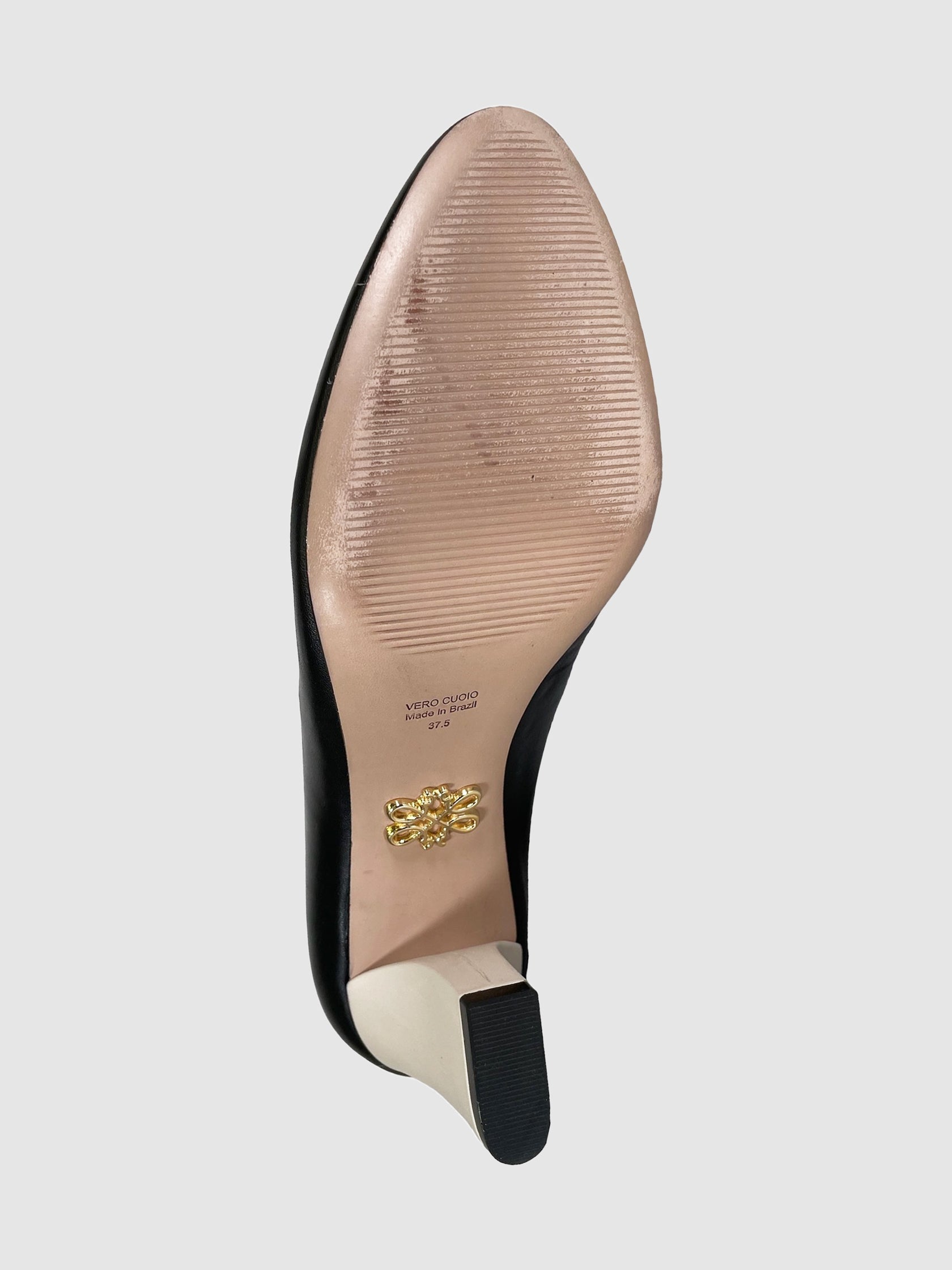 Leather Pumps with Heart - Size 37.5