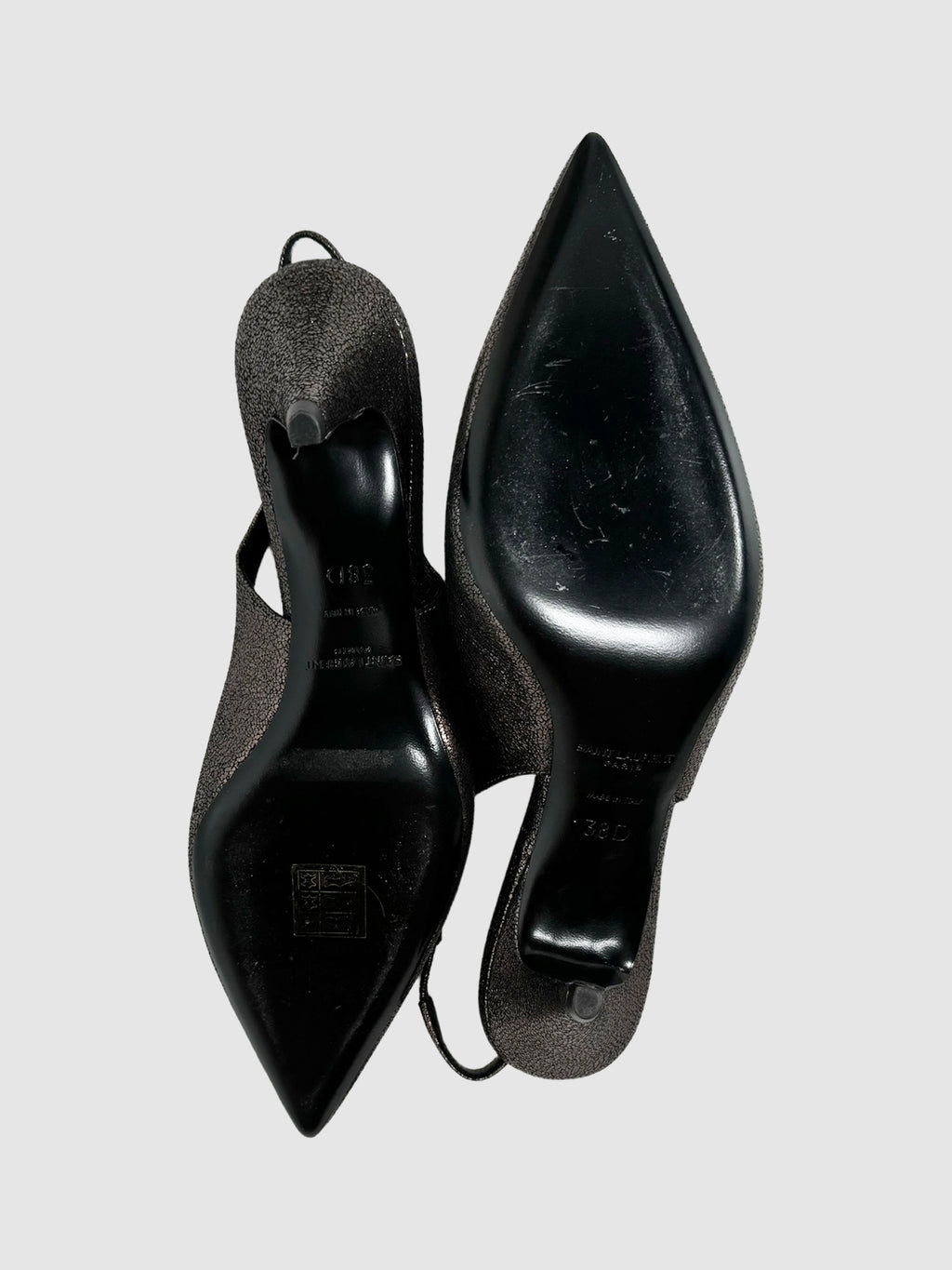 Metallic Slingback Pumps - Size 38