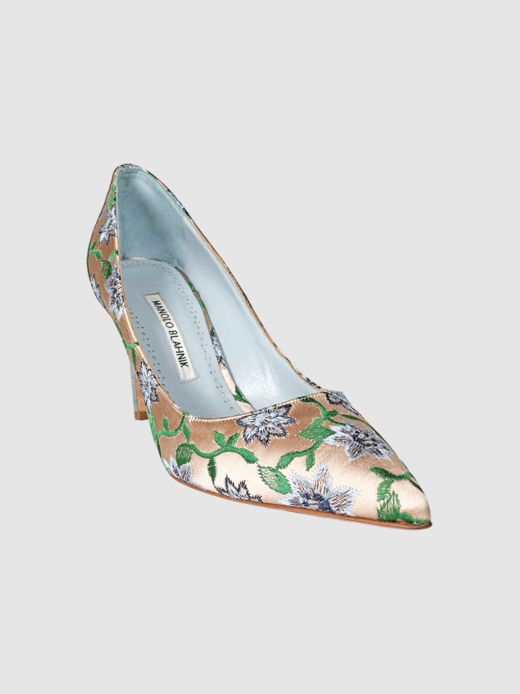 Satin Brocade Pumps