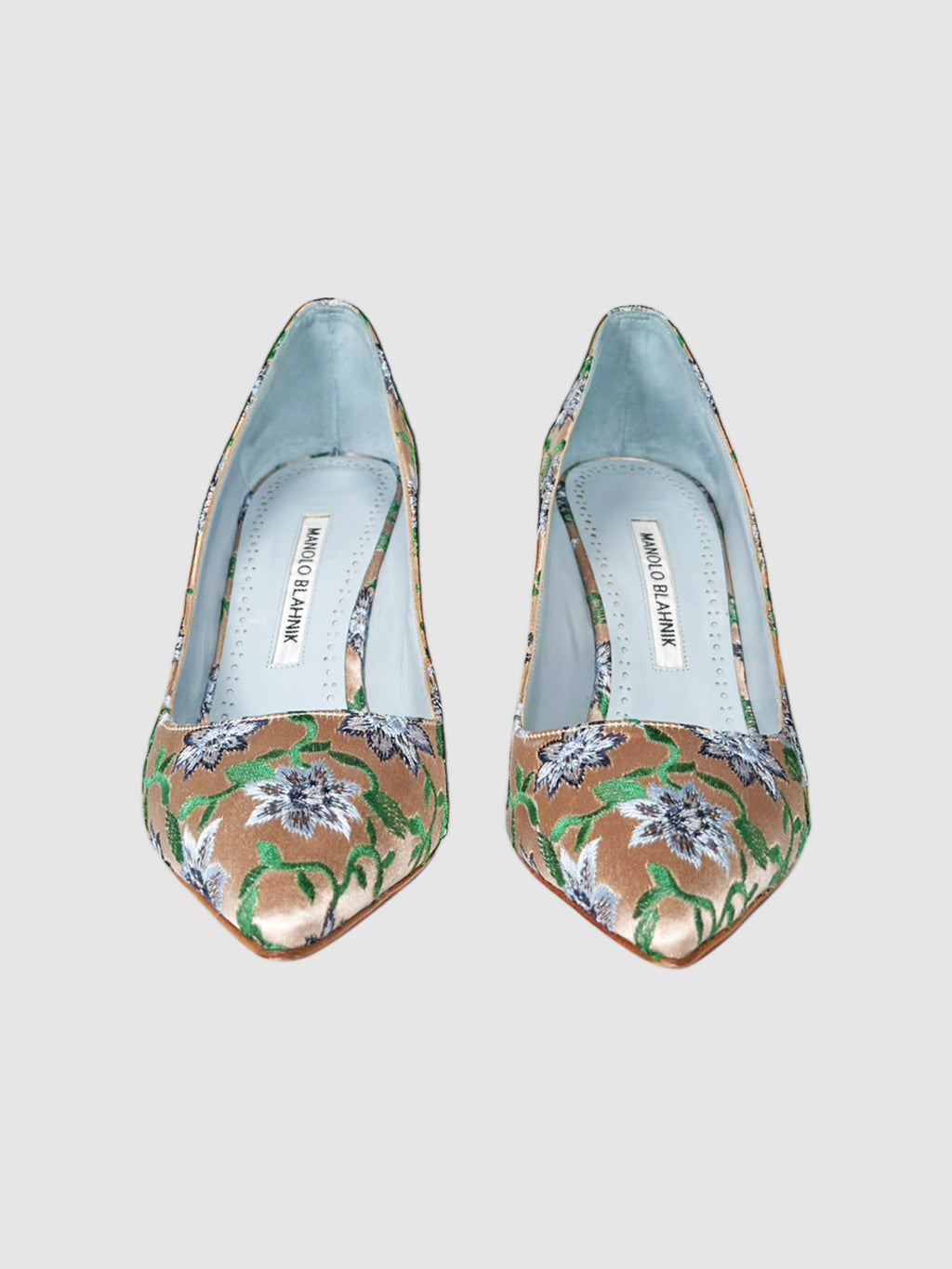 Satin Brocade Pumps