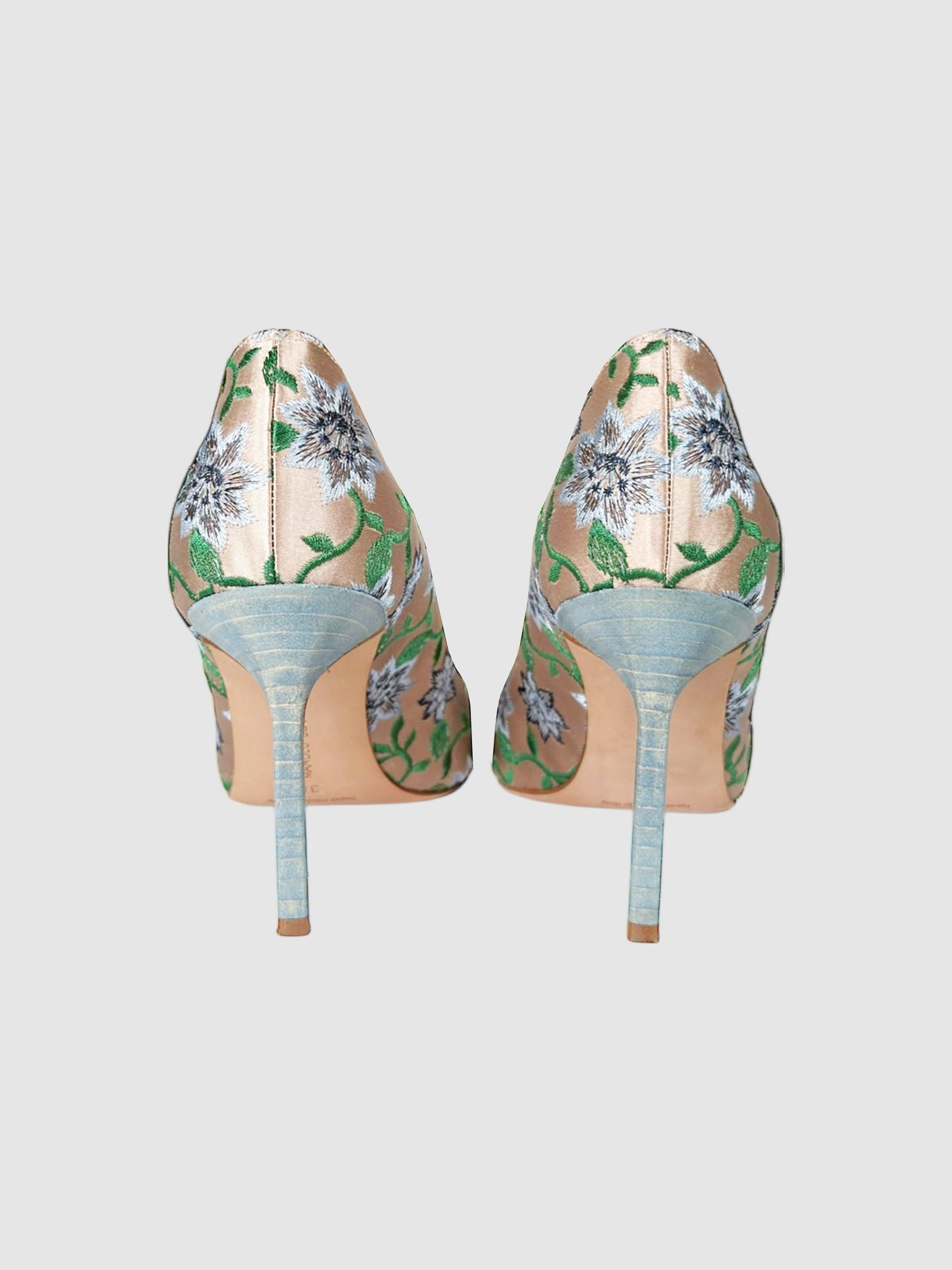 Satin Brocade Pumps