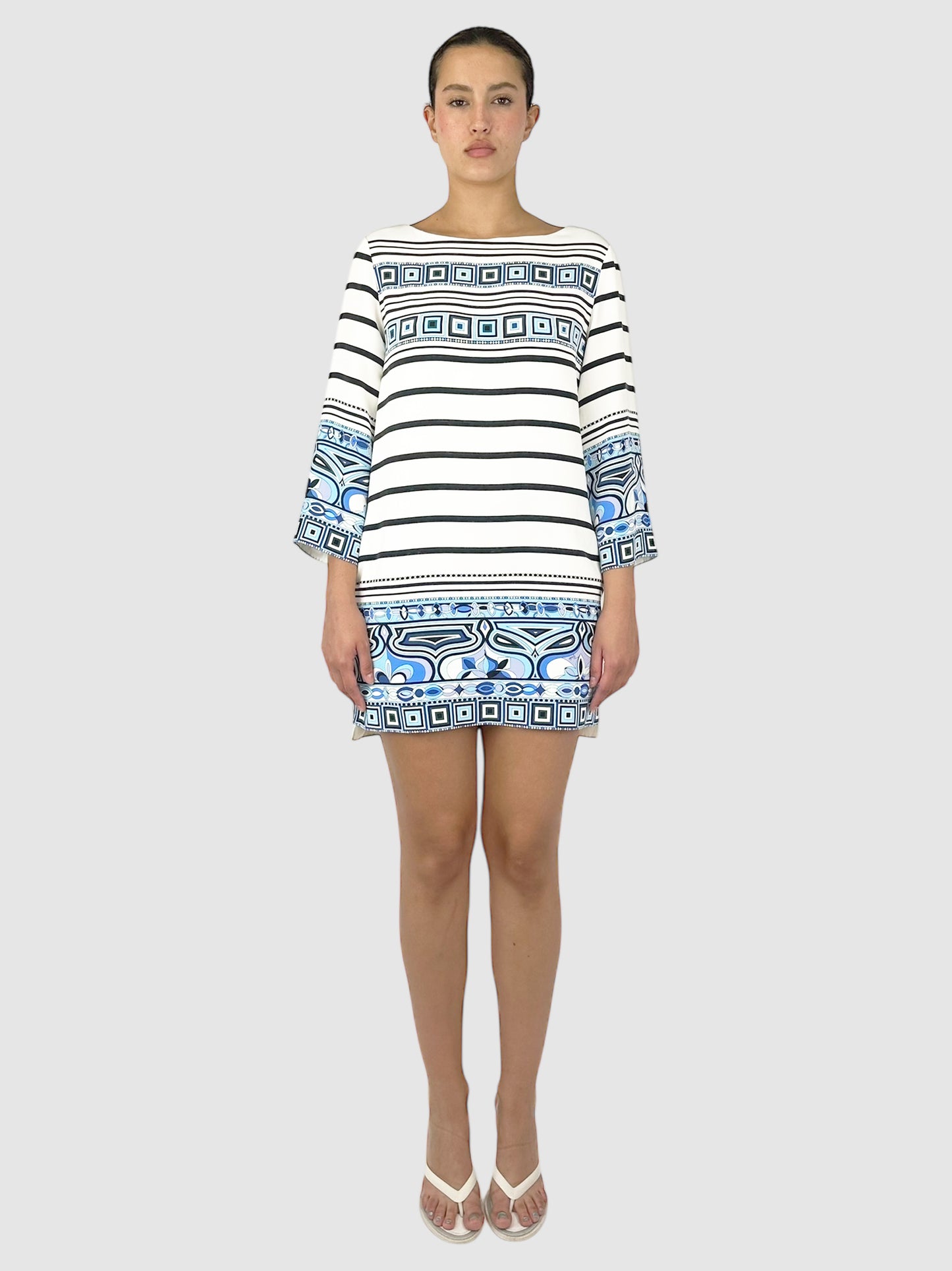 Silk Striped Dress