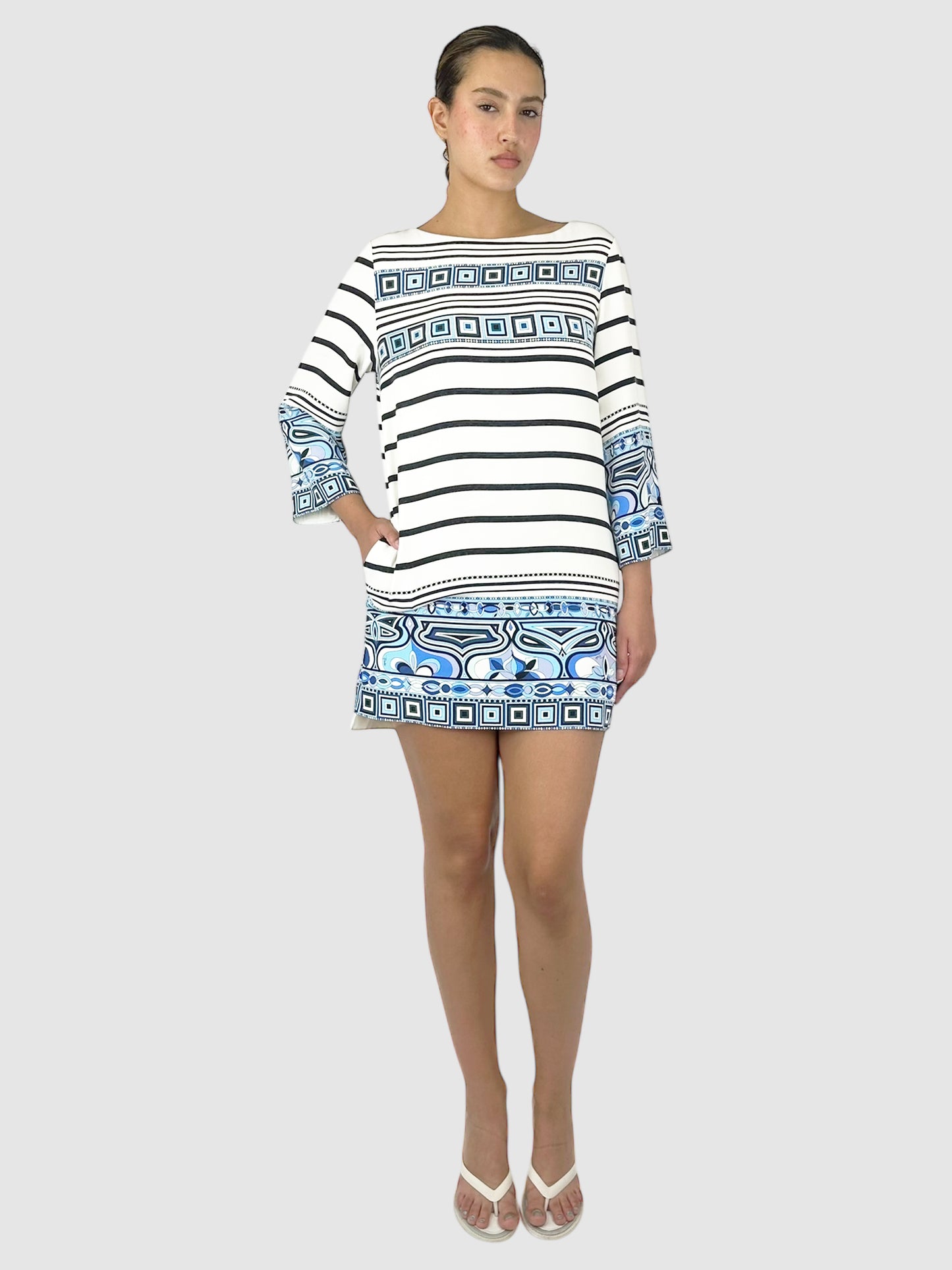 Silk Striped Dress
