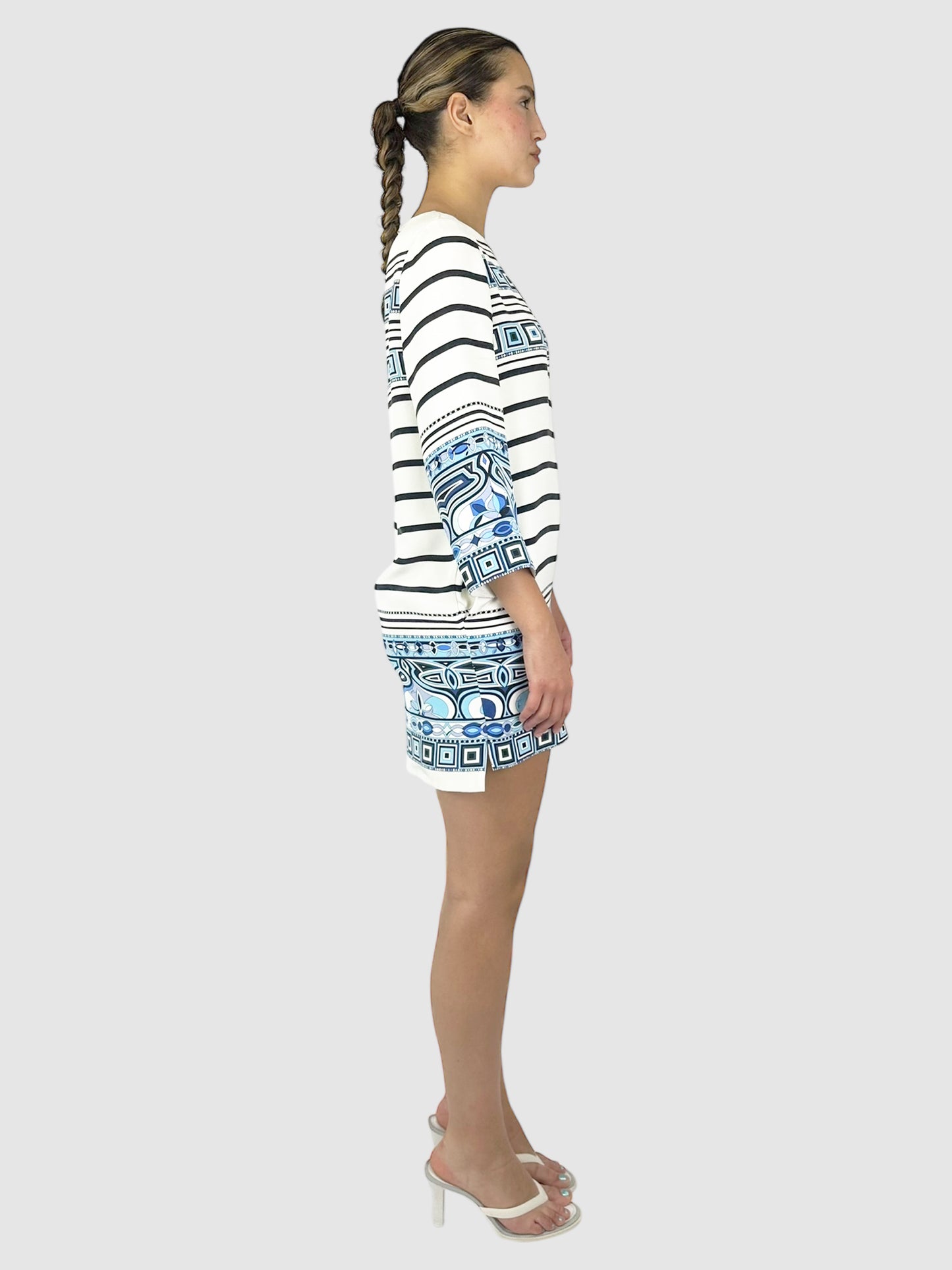 Silk Striped Dress