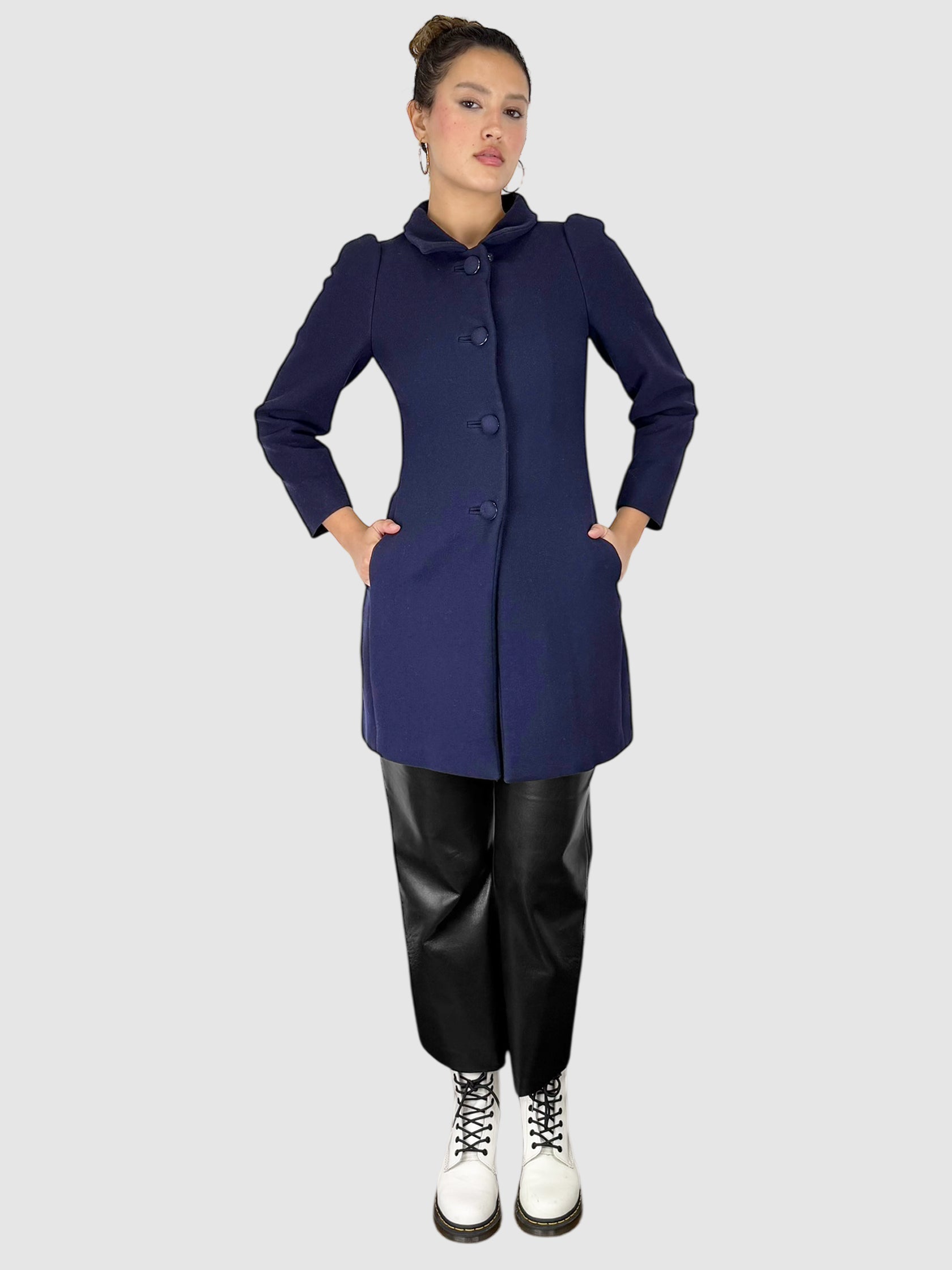 Wool Button-Up Coat