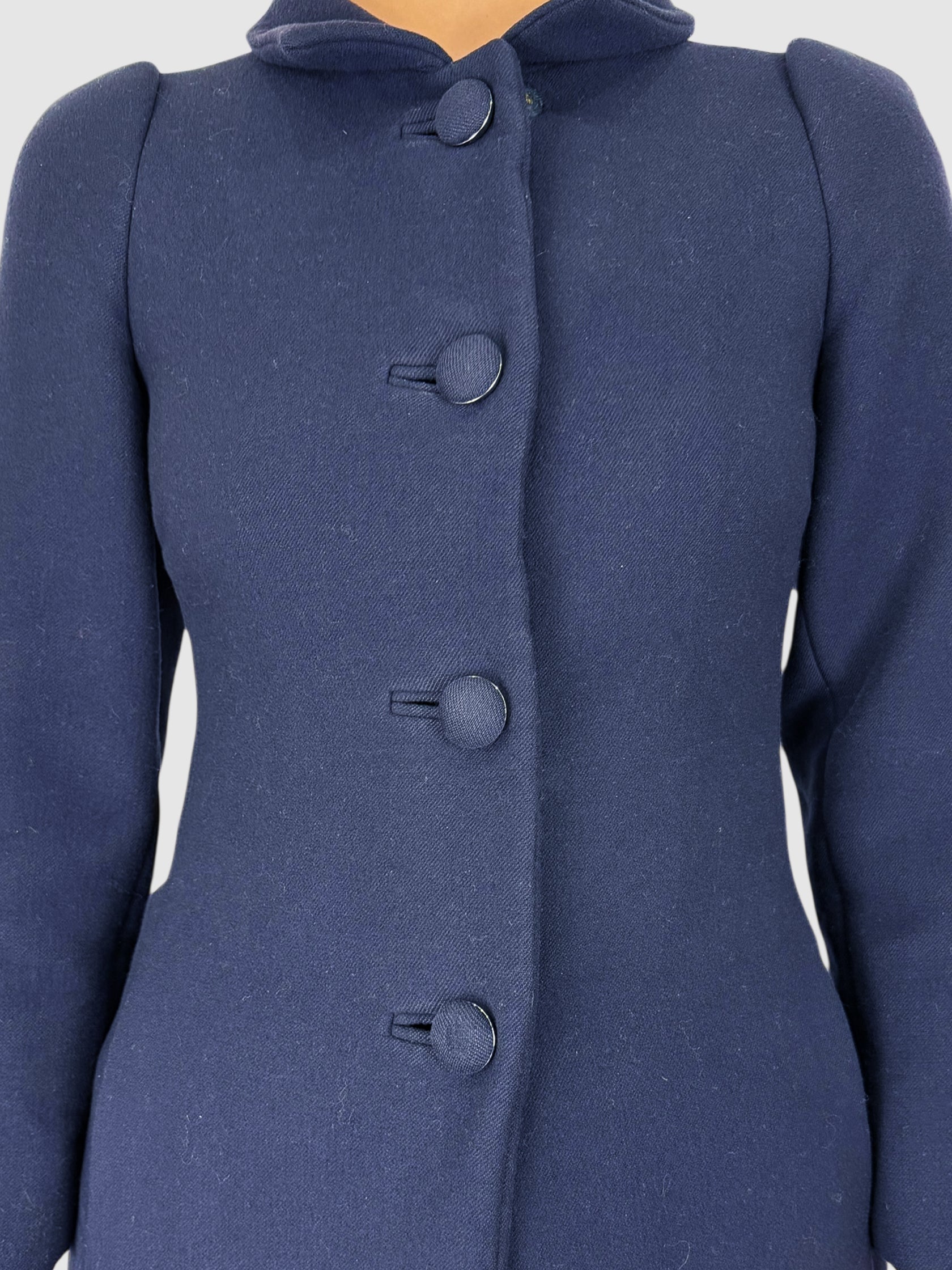 Wool Button-Up Coat