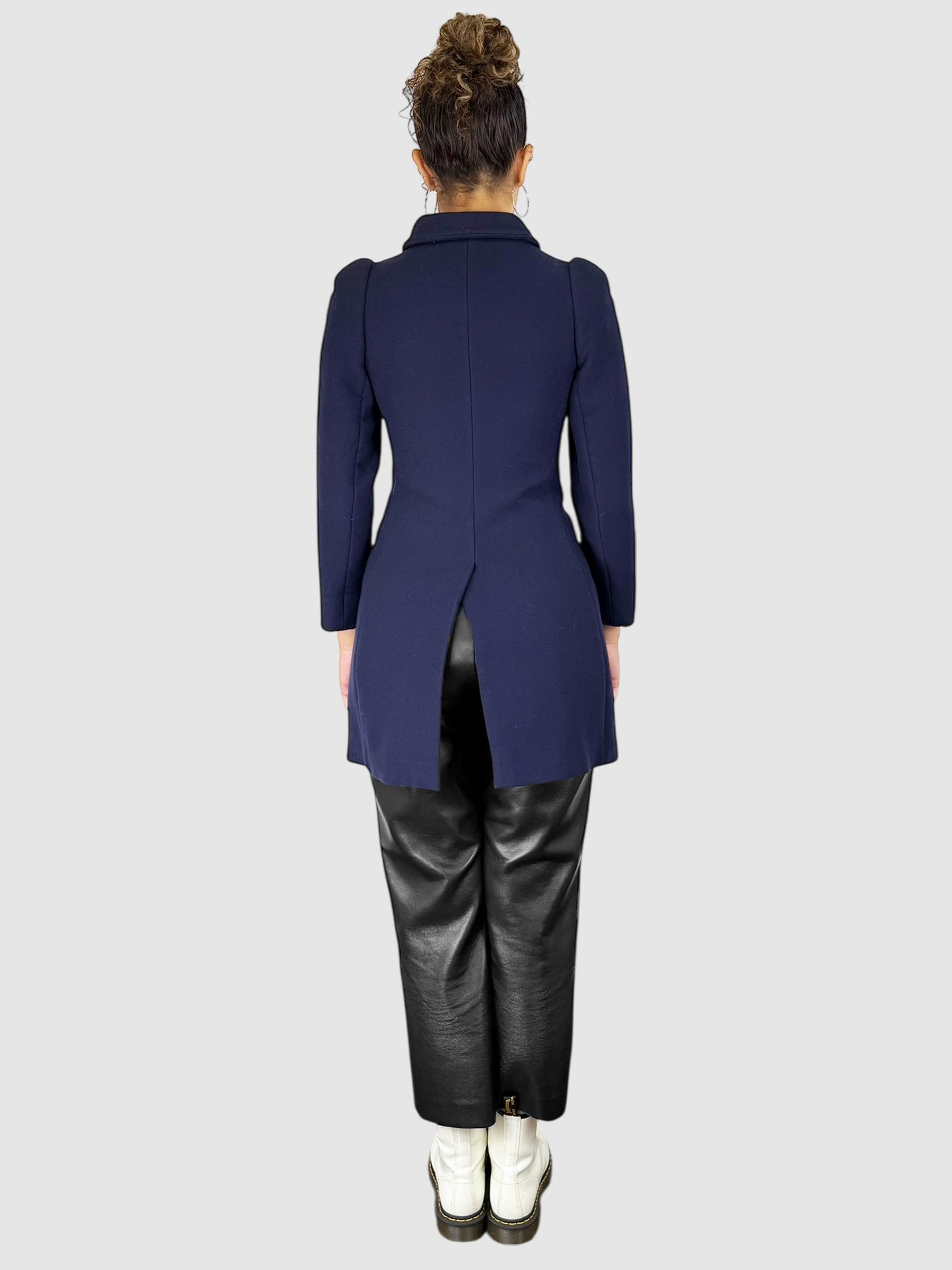 Wool Button-Up Coat