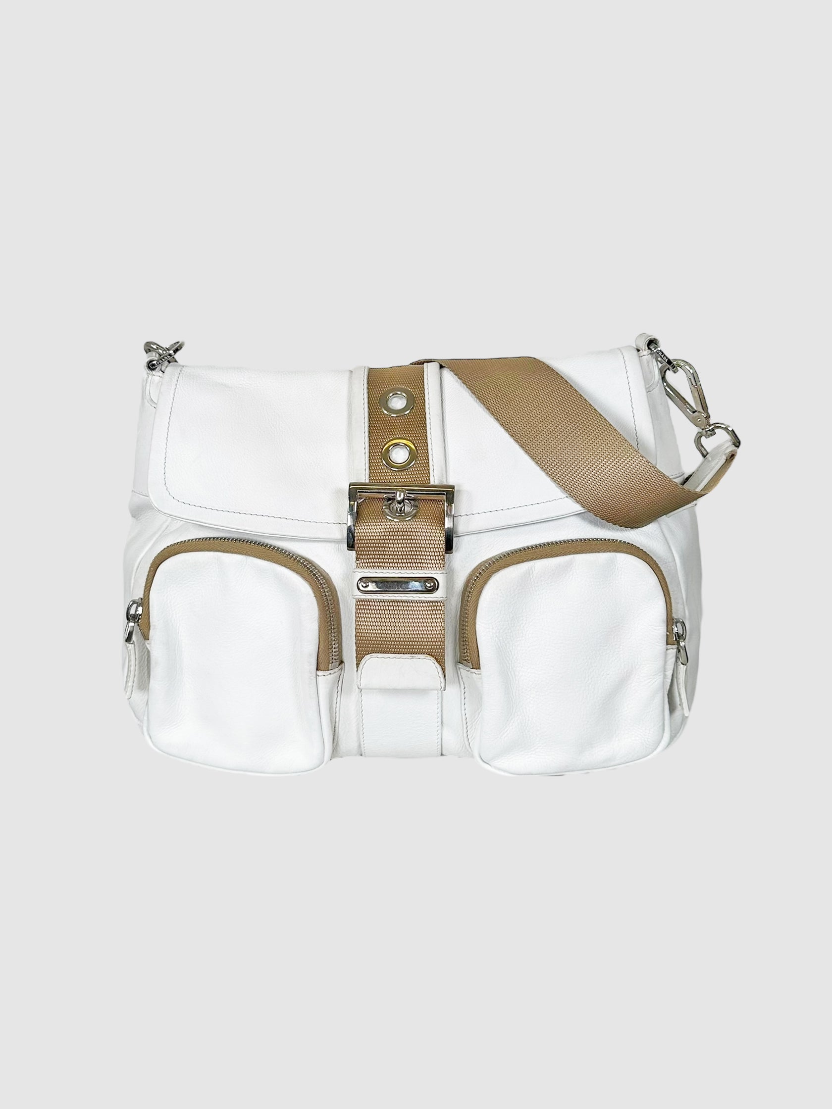 Vintage Buckle Flap Cargo Bag