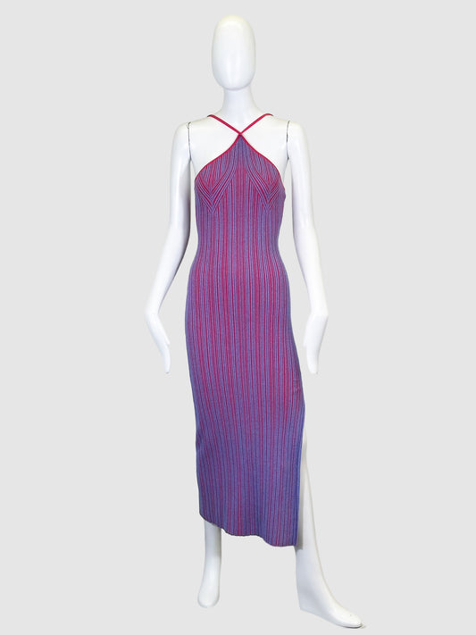 Anna Quan Strappy Ribbed Dress - Size 8