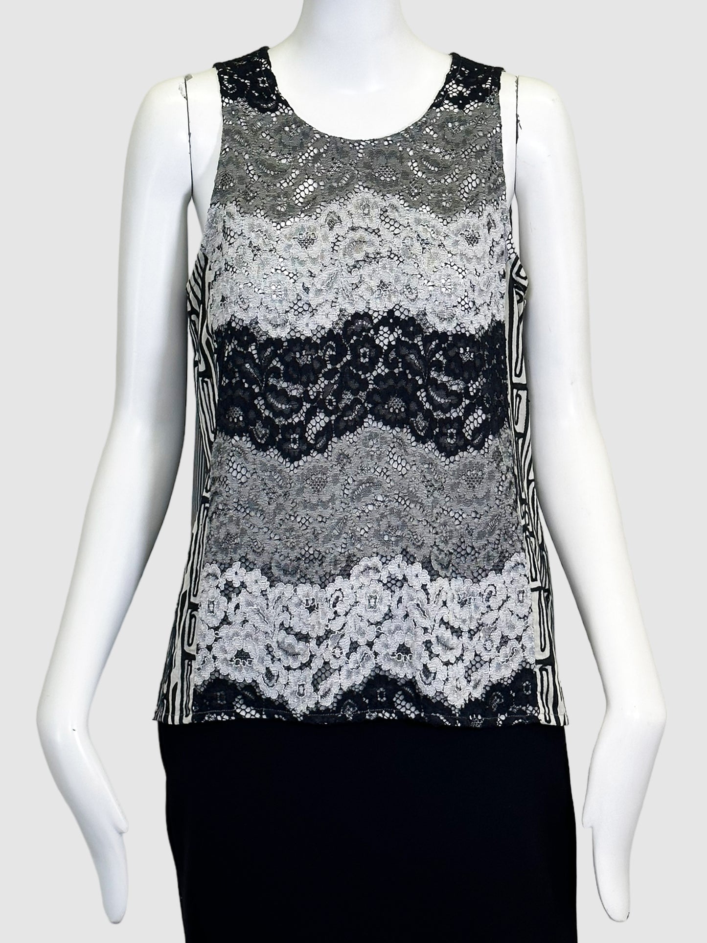 Lacy Sleeveless and Short Sleeve Coverup Twin Set - Size L