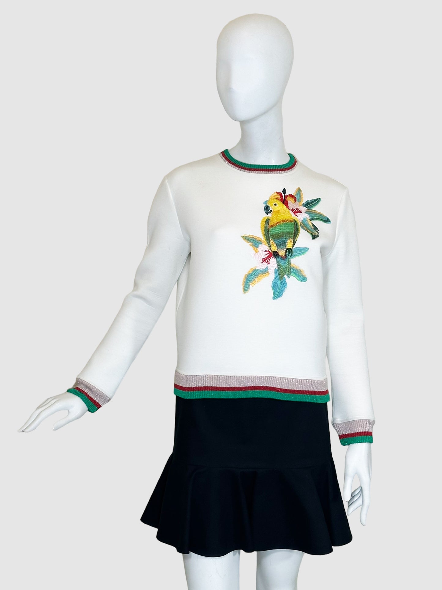 Maje Parrot Embroidery Sweatshirt - Size 1(S)