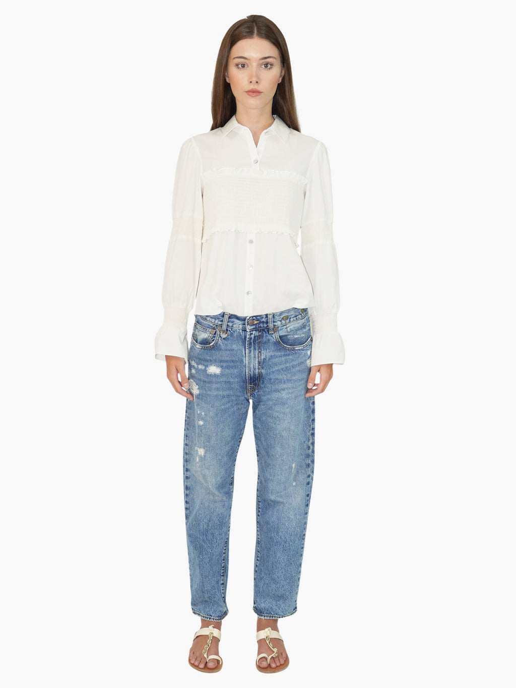 Distressed Boyfriend Jeans