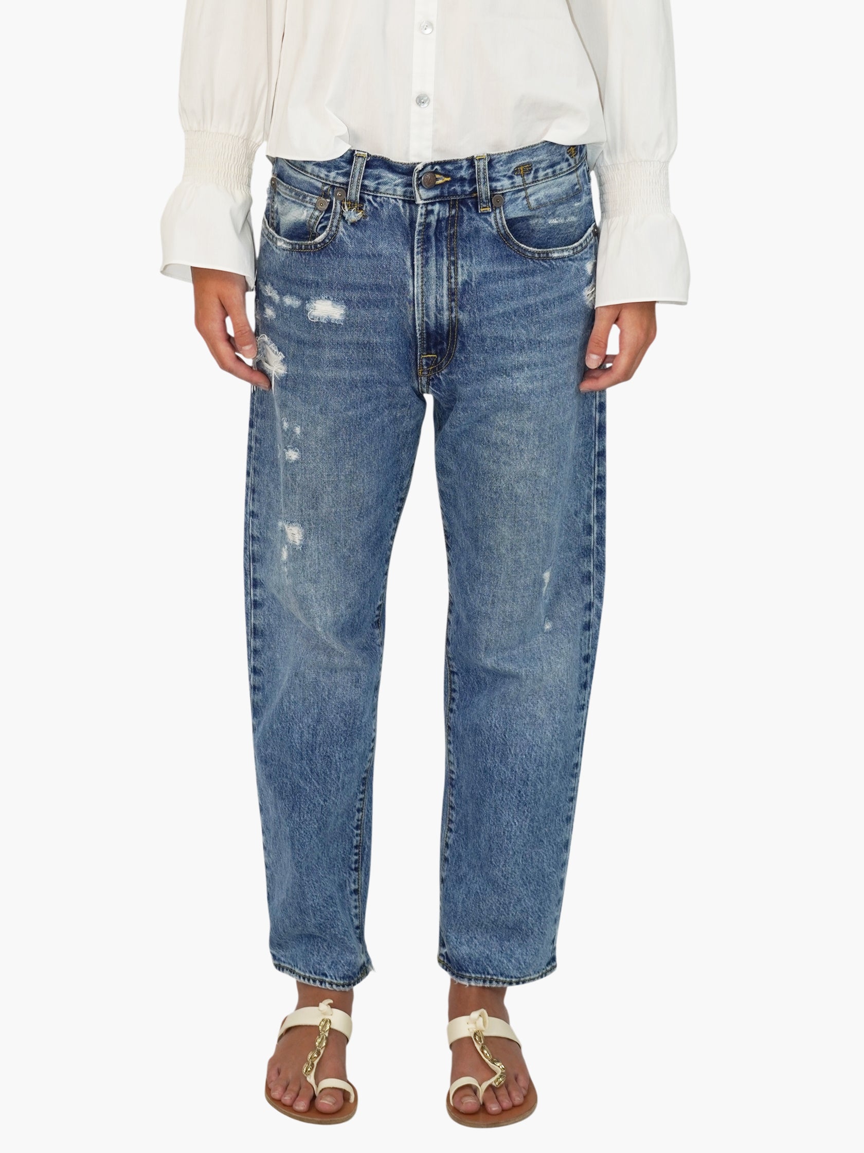 Distressed Boyfriend Jeans