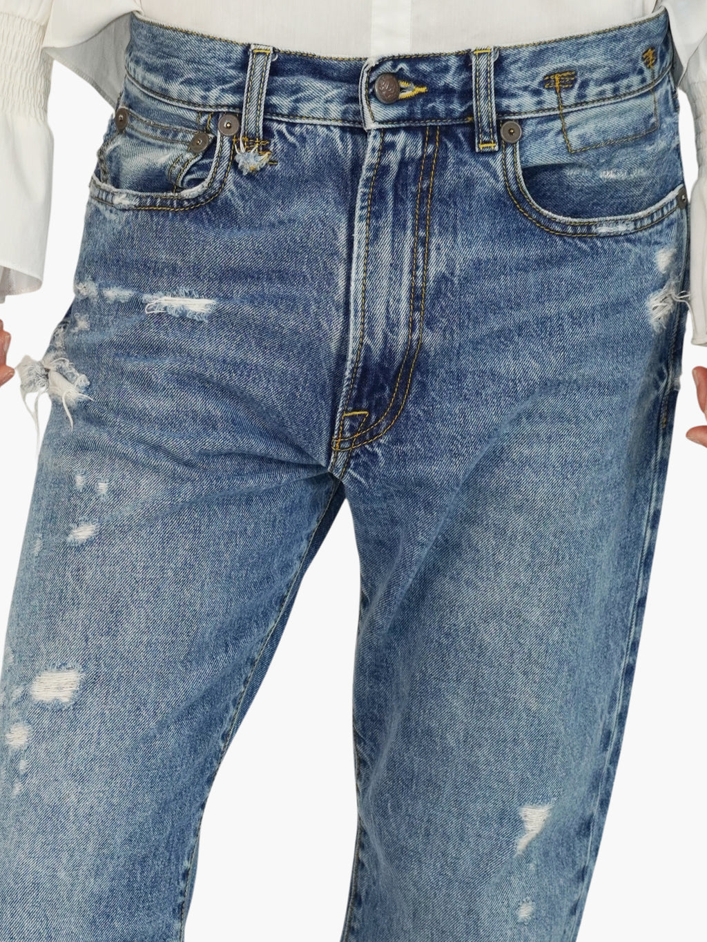 Distressed Boyfriend Jeans