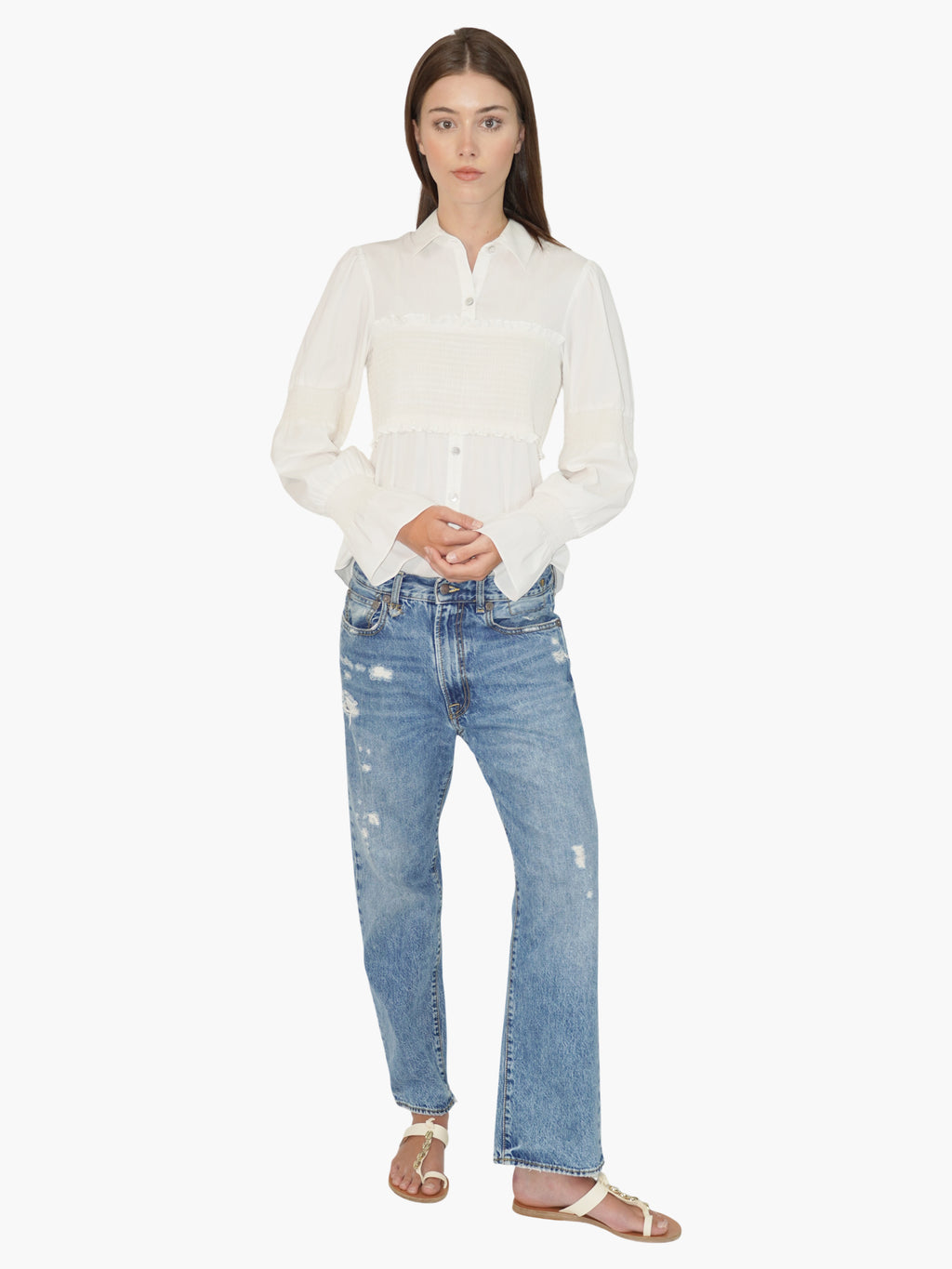 Distressed Boyfriend Jeans