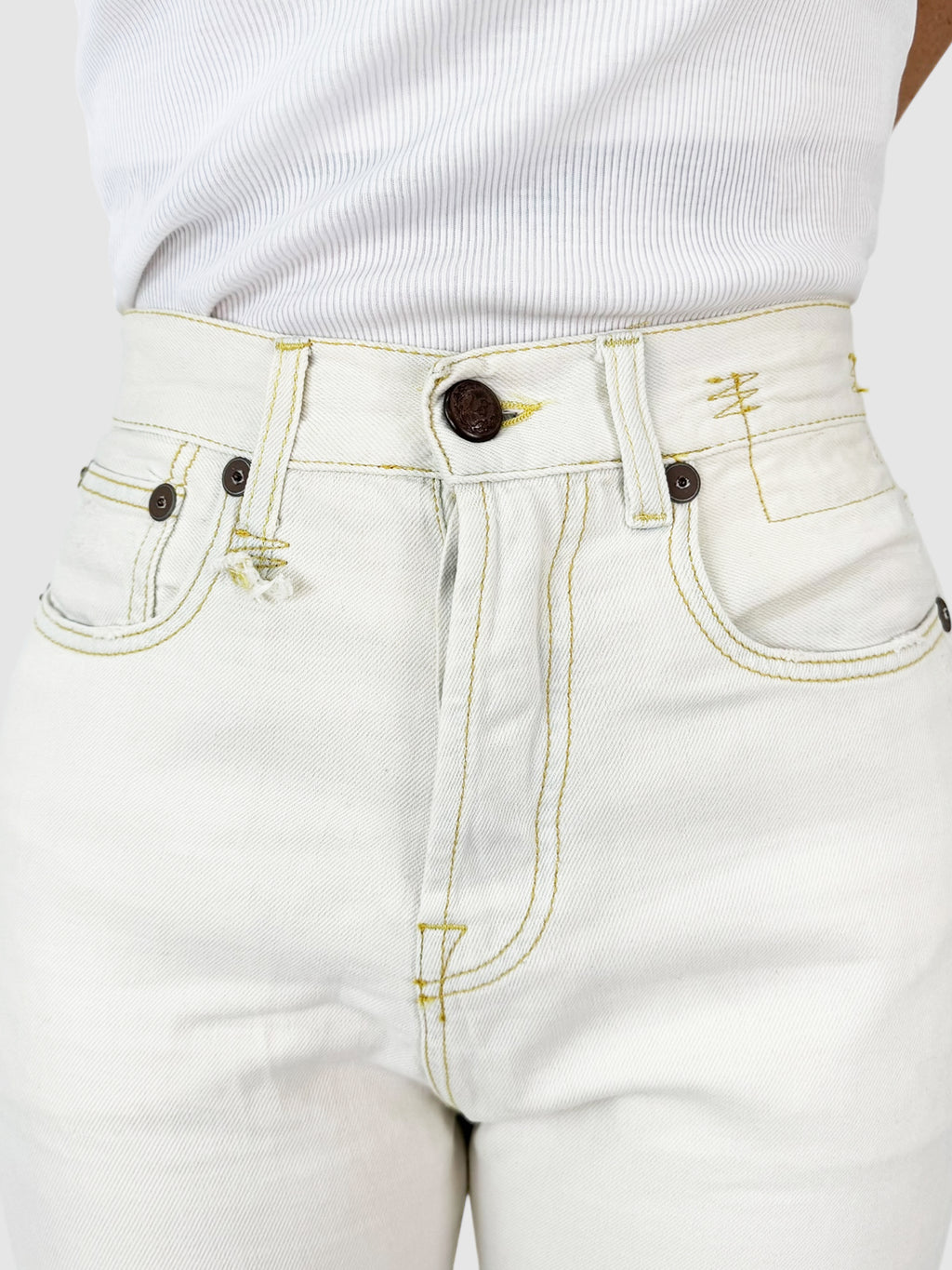 High Rise Capri Jeans