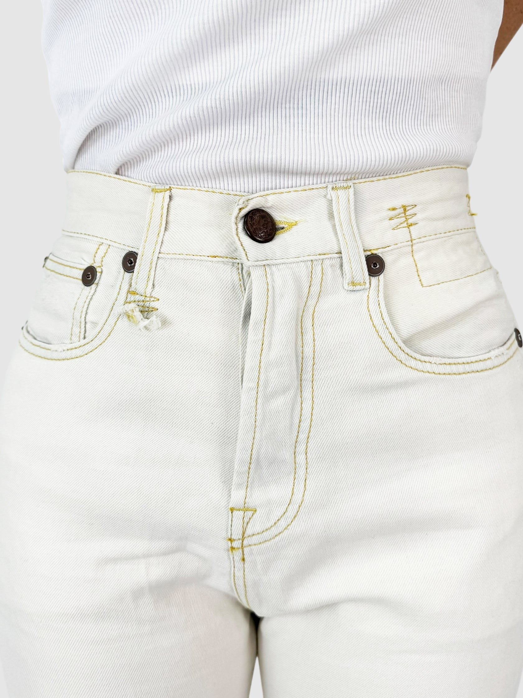 High Rise Capri Jeans